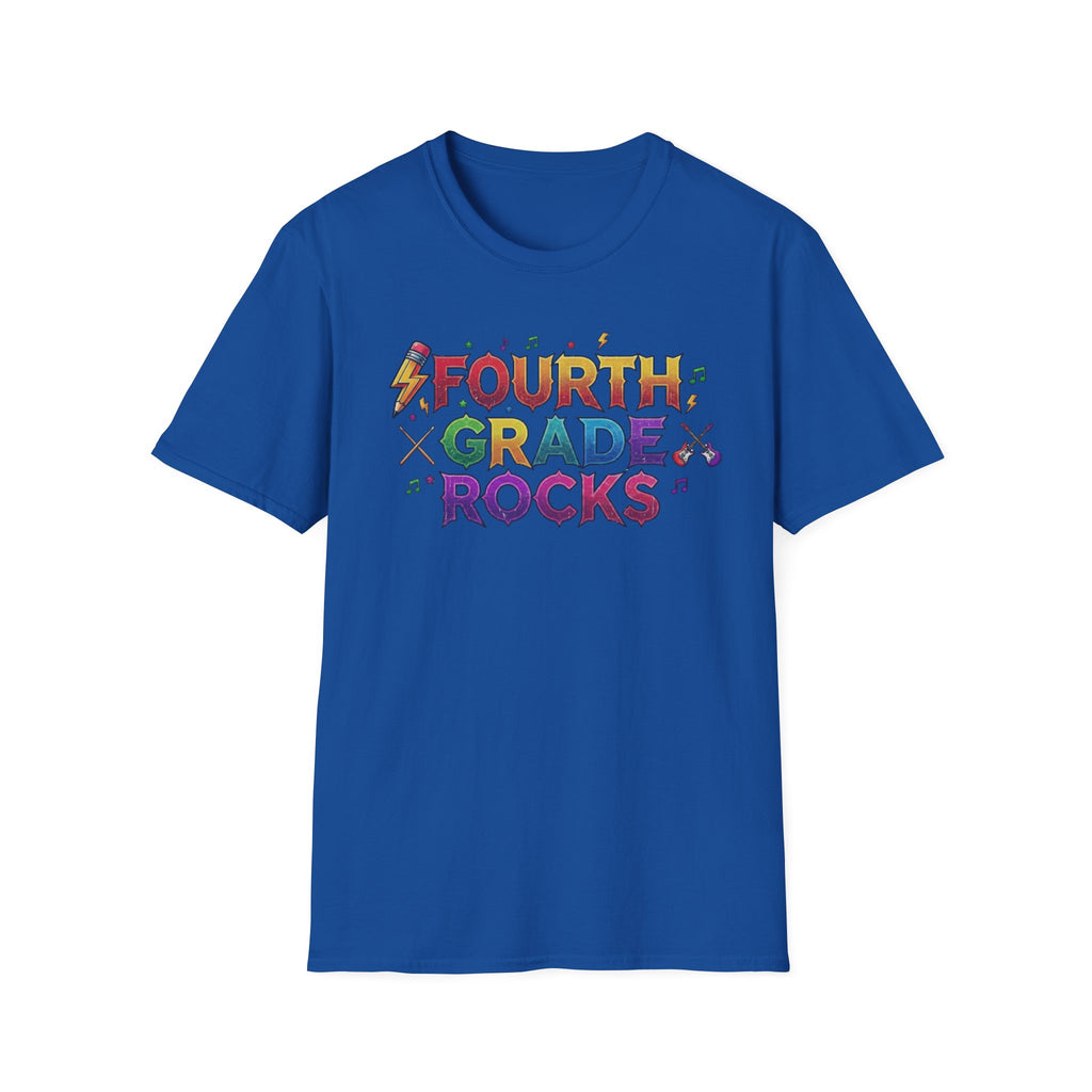 Fourth Grade Rocks T-Shirt — Colorful Teacher/Student Appreciation Tee