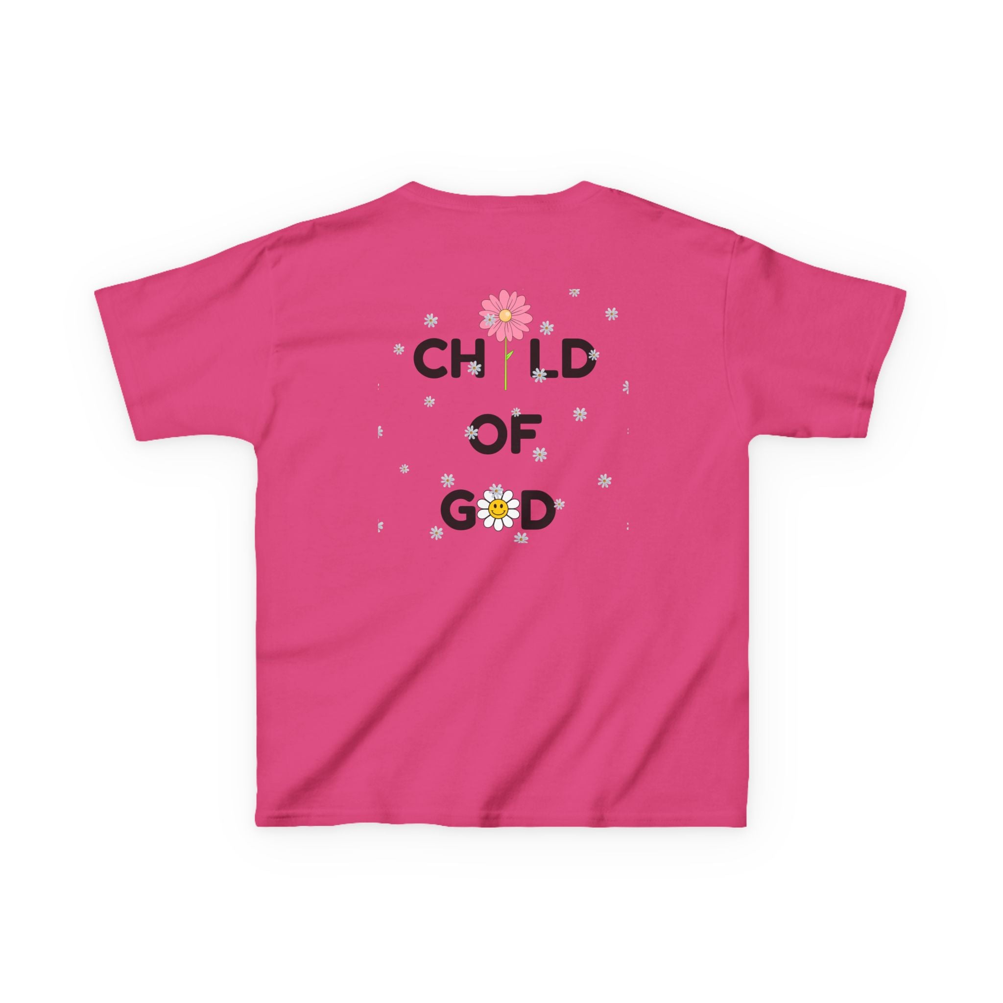 Child of God Kids Tee — Floral Daisy Christian T‑Shirt for Girls & Boys