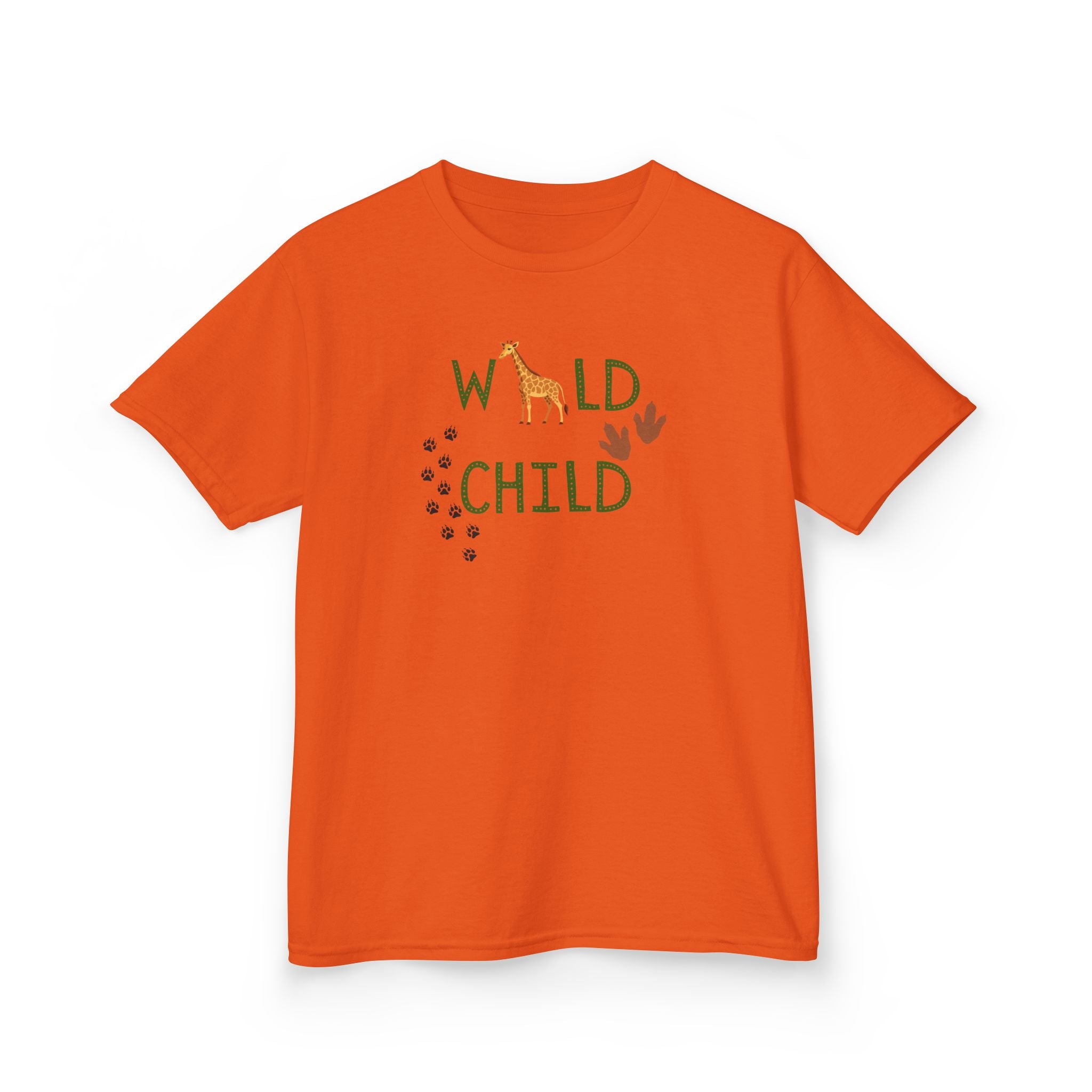 Kids Tee - "Wild Child" Safari Giraffe Graphic