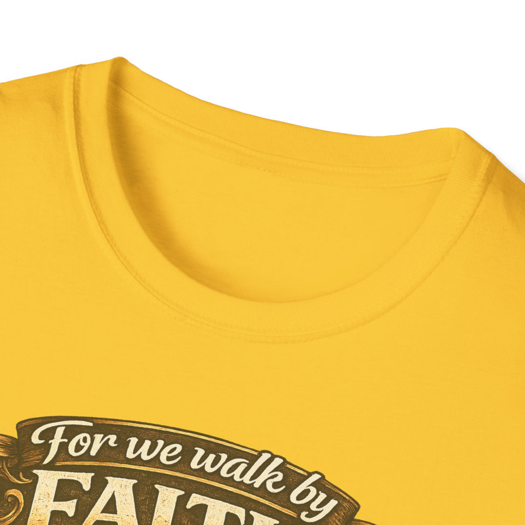 For We Walk By Faith Not By Sight Christian Tee
