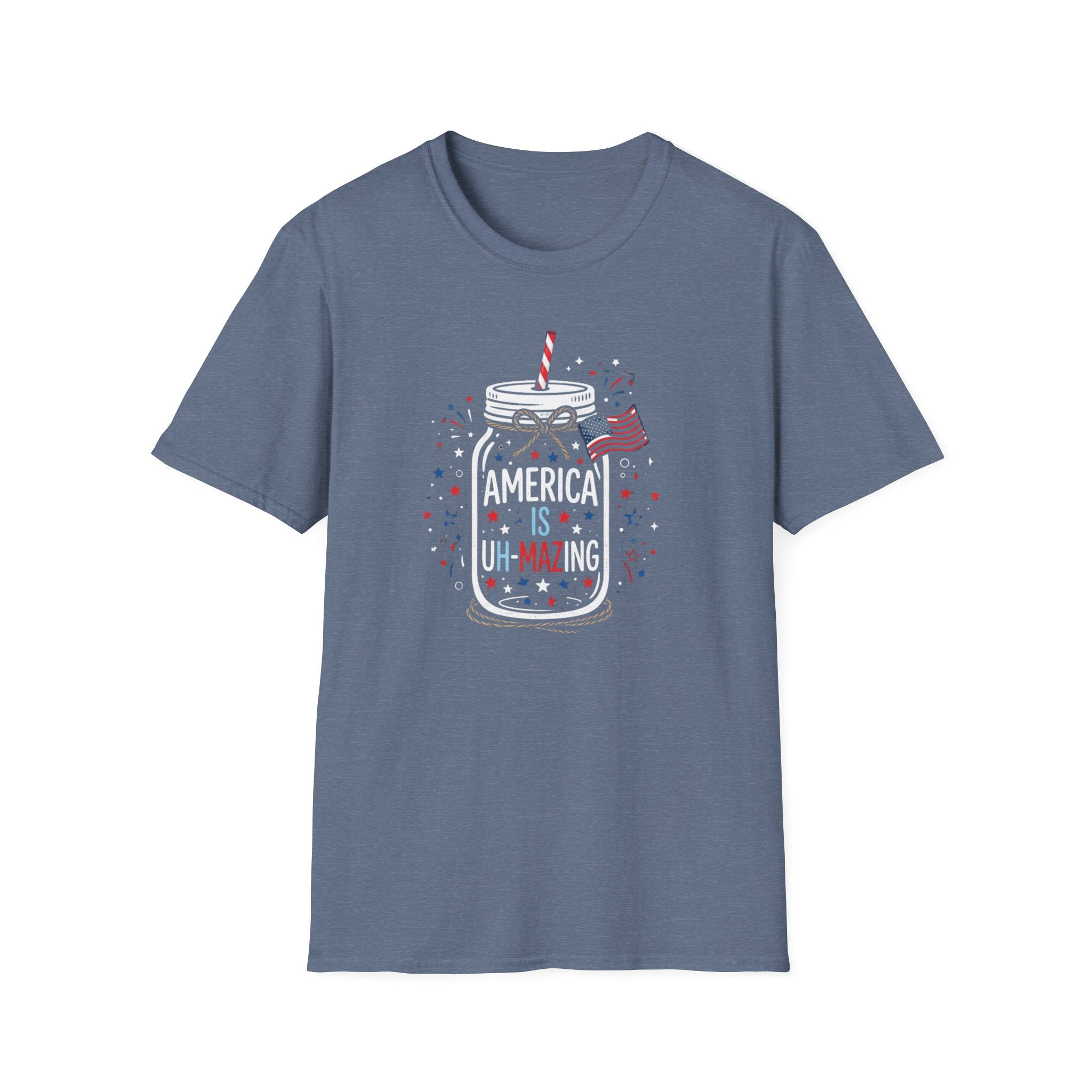 T-Shirt — America Is Uncanning Patriotic Mason Jar Tee (Fourth of July)