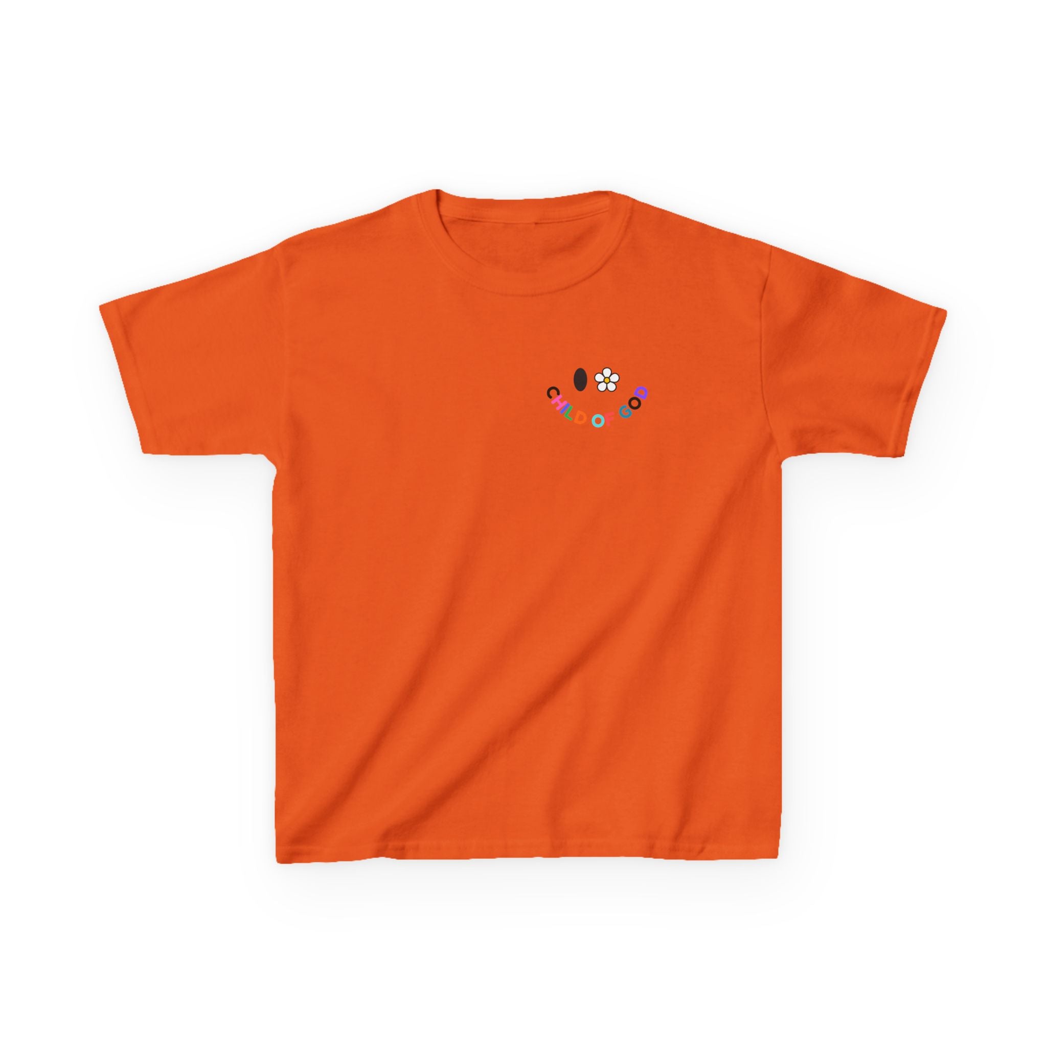 Child of God Kids Tee — Floral Daisy Christian T‑Shirt for Girls & Boys