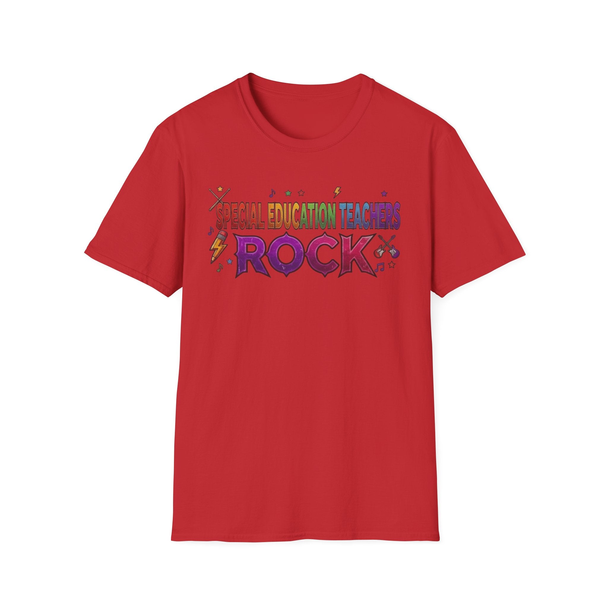 Special Education Teachers Rock T-Shirt — Colorful Teacher Appreciation Tee