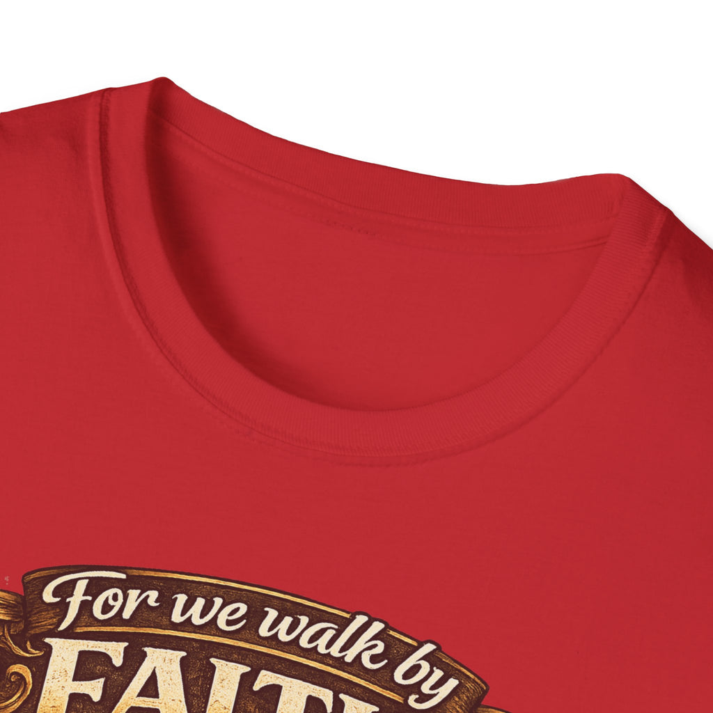 For We Walk By Faith Not By Sight Christian Tee