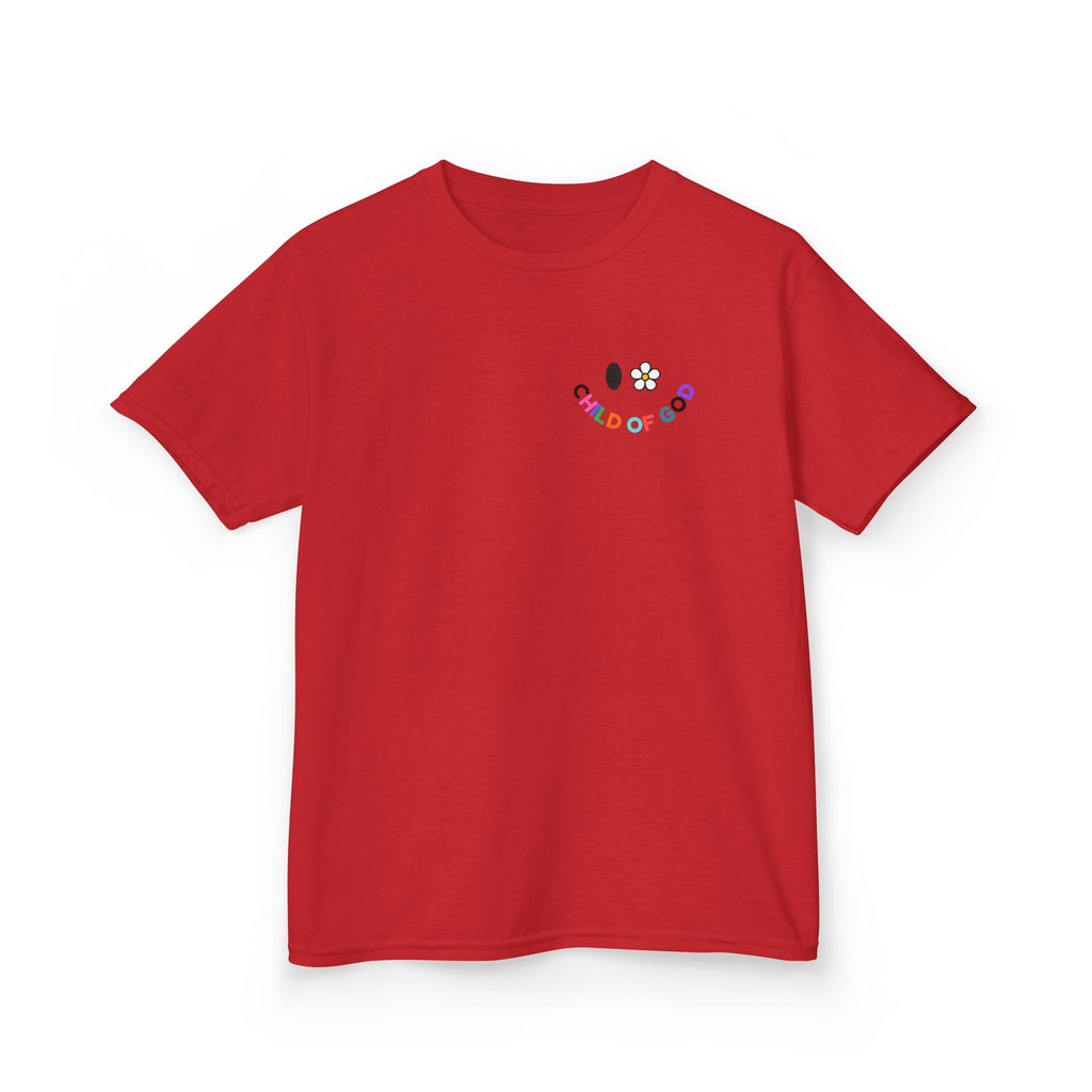 Child of God Kids Tee — Floral Daisy Christian T‑Shirt for Girls & Boys