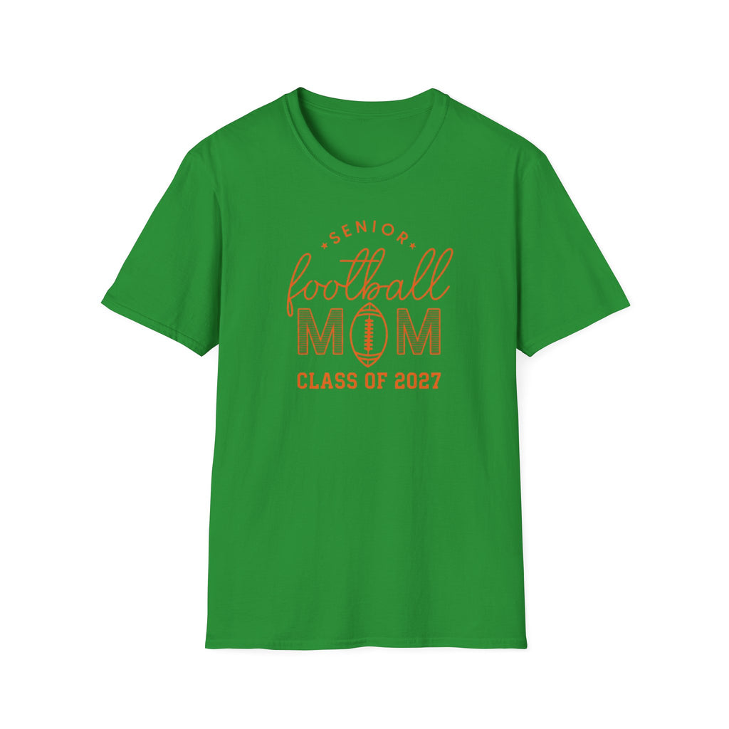 Senior Football Mom T‑Shirt — Class of 2027 Football Mom Tee