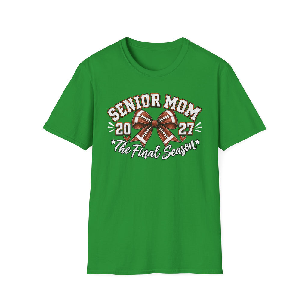 Senior Mom 2027 Football Tee – The Final Season