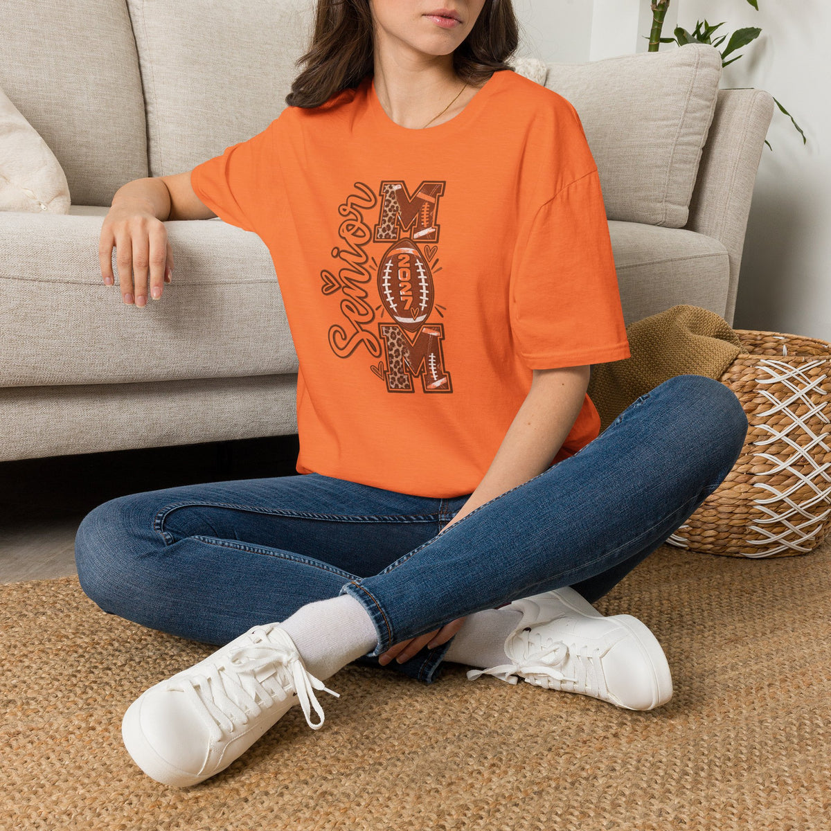 Senior Mom Football 2024 T-Shirt
