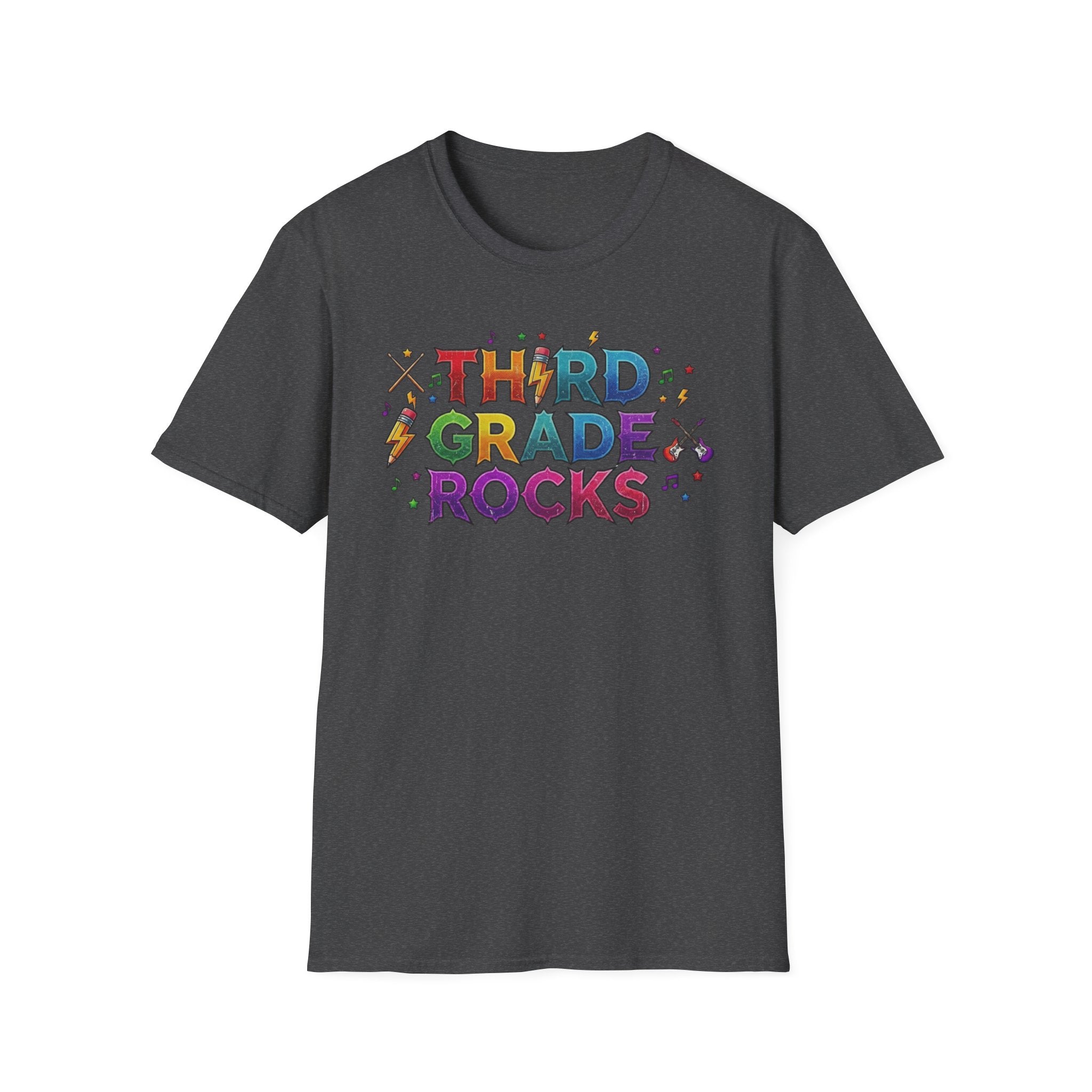 Third Grade Rocks T-Shirt — Colorful School Teacher & Student Tee
