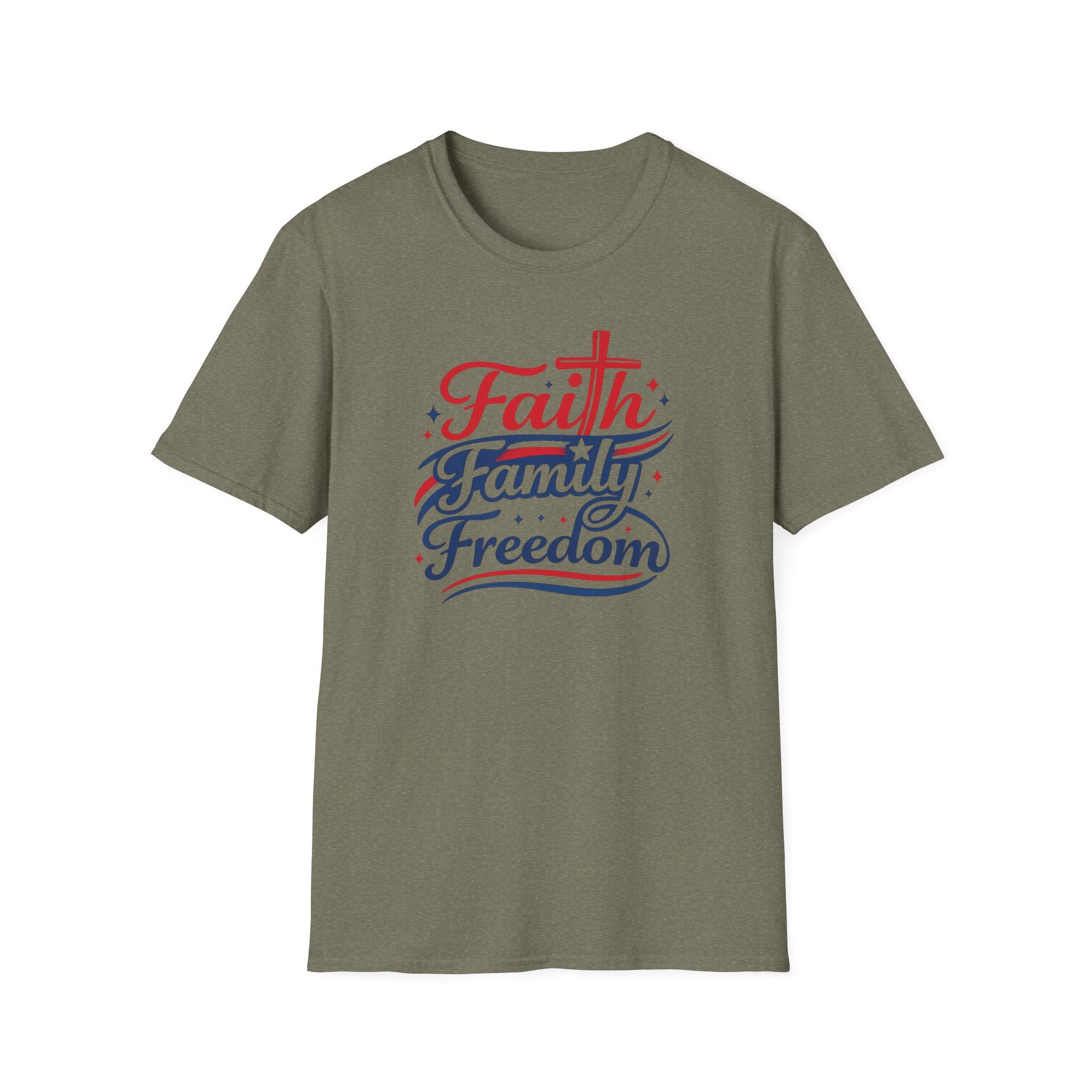 Faith Family Freedom T-Shirt — Patriotic Christian Tee