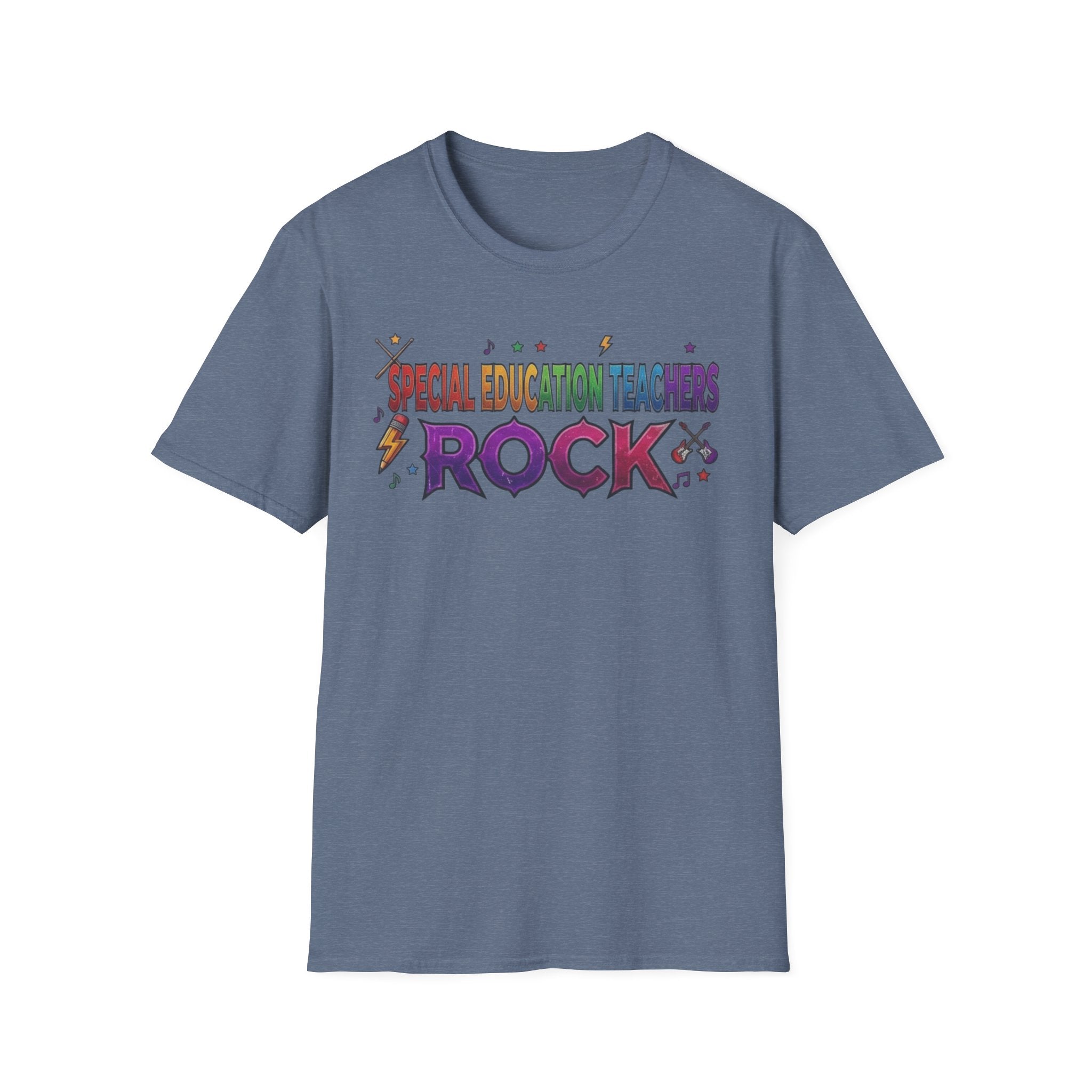 Special Education Teachers Rock T-Shirt — Colorful Teacher Appreciation Tee