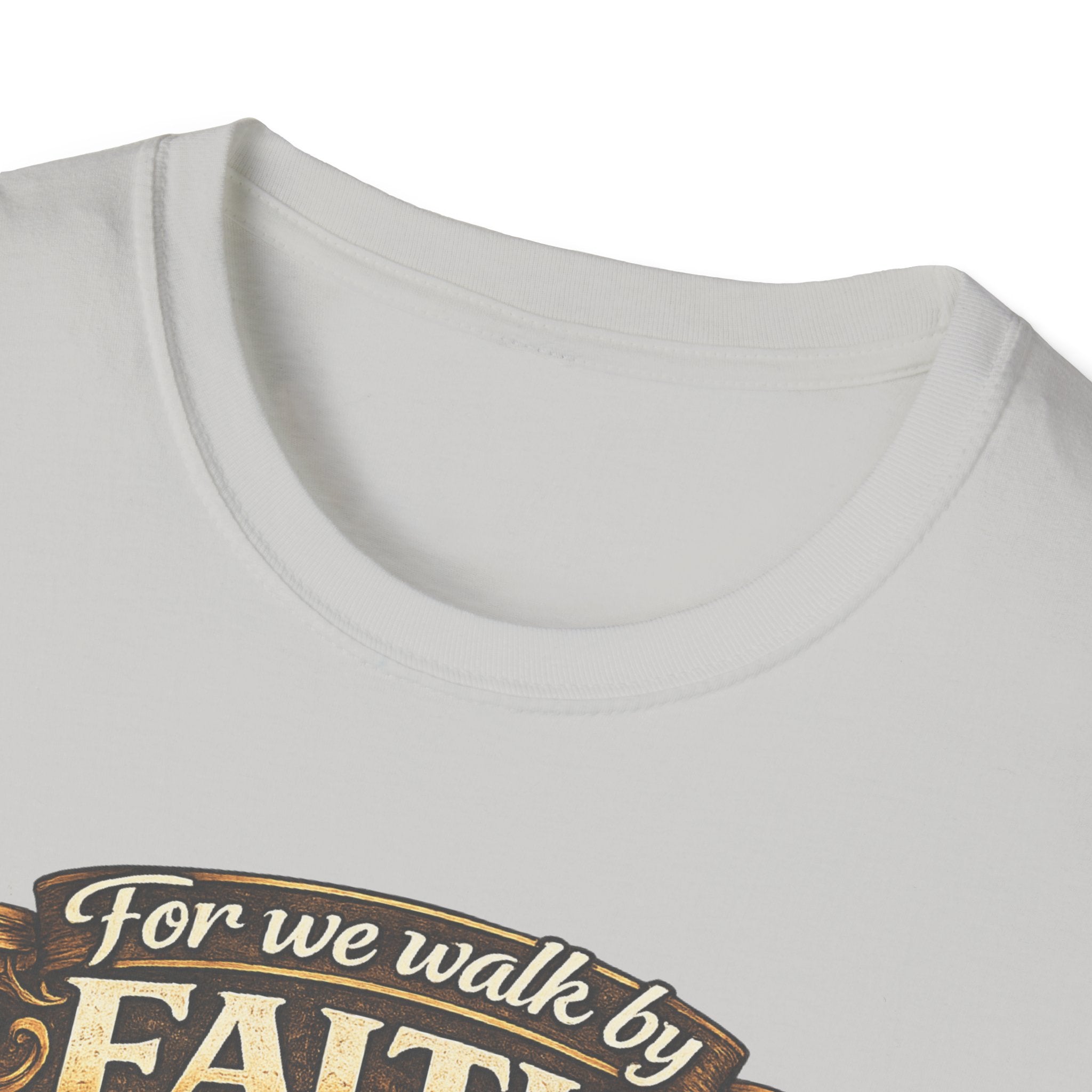 For We Walk By Faith Not By Sight Christian Tee