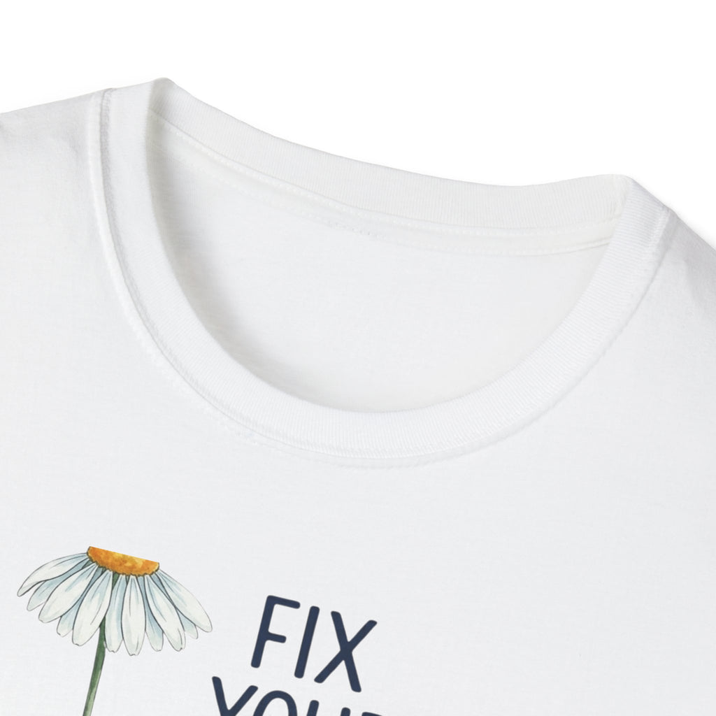 “Fix Your Eyes on Jesus” Daisy Christian Tee