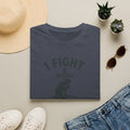 T-Shirt — "I Fight on My Knees" Prayer Graphic