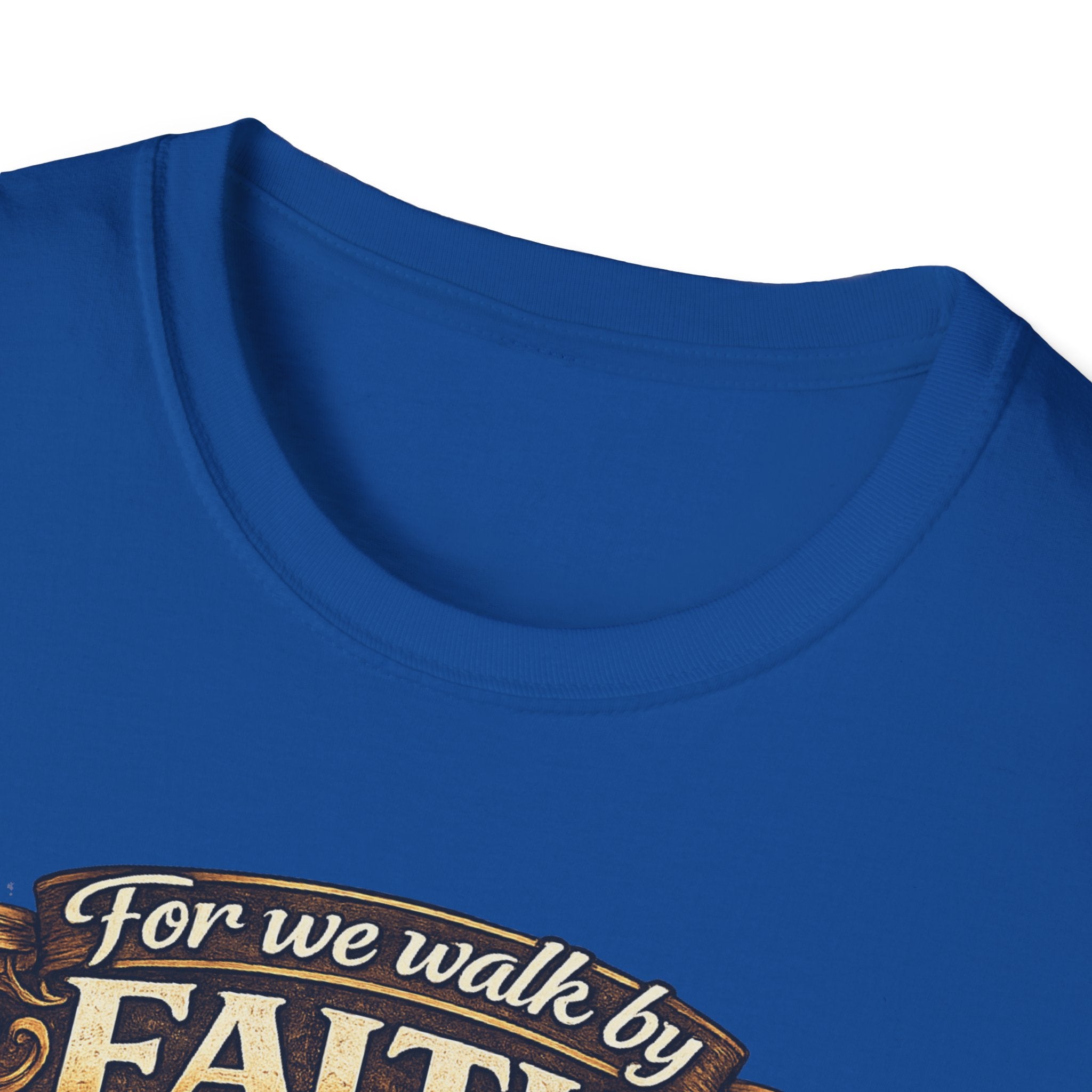 For We Walk By Faith Not By Sight Christian Tee