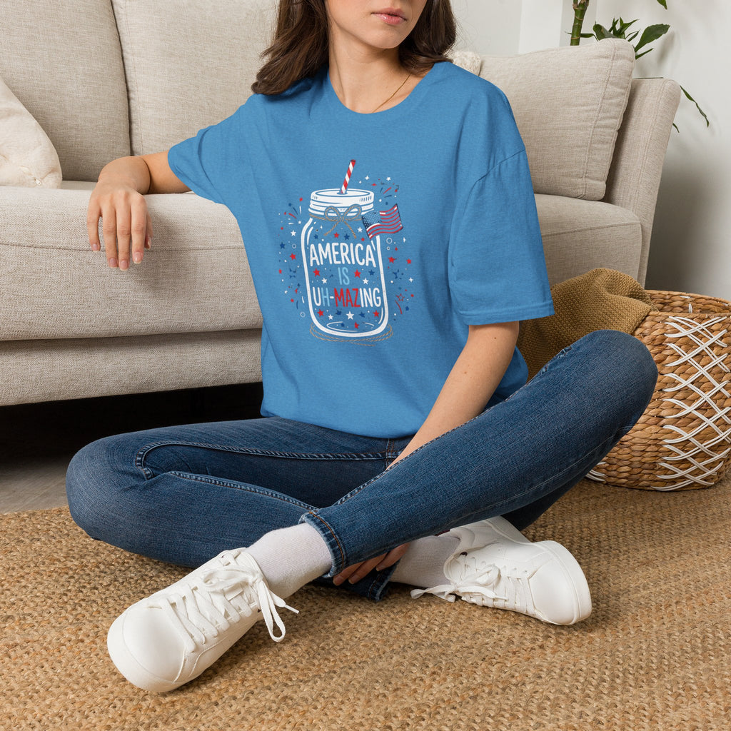T-Shirt — America Is Uncanning Patriotic Mason Jar Tee (Fourth of July)