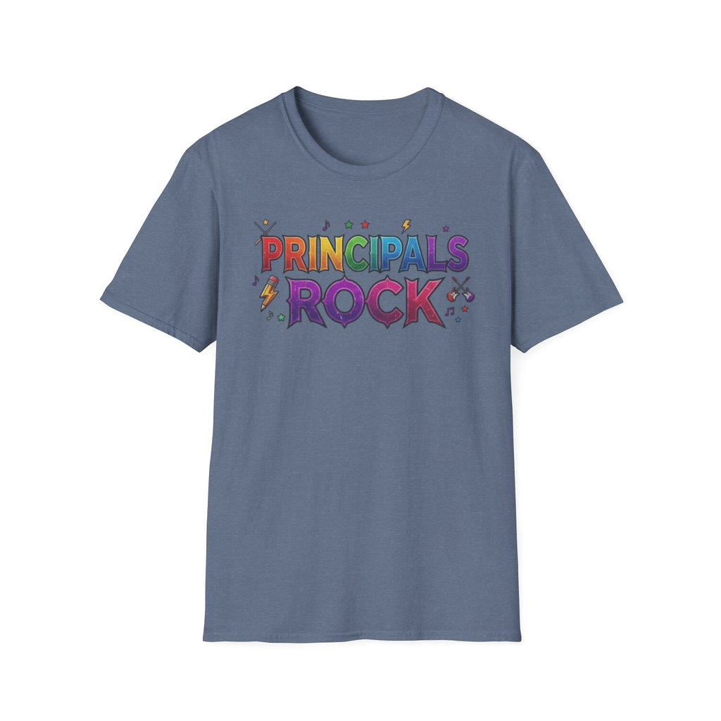 Principals Rock T-Shirt — Colorful School Leader Appreciation Tee
