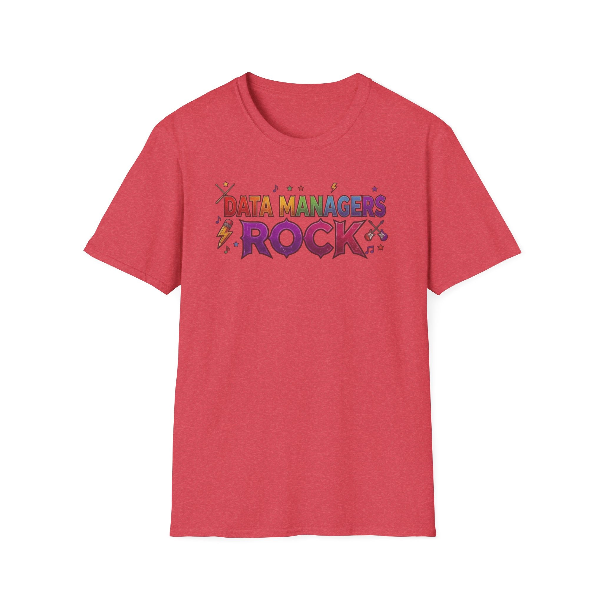 Data Managers Rock T-Shirt — Retro Rock Band Style Shirt for Data Professionals