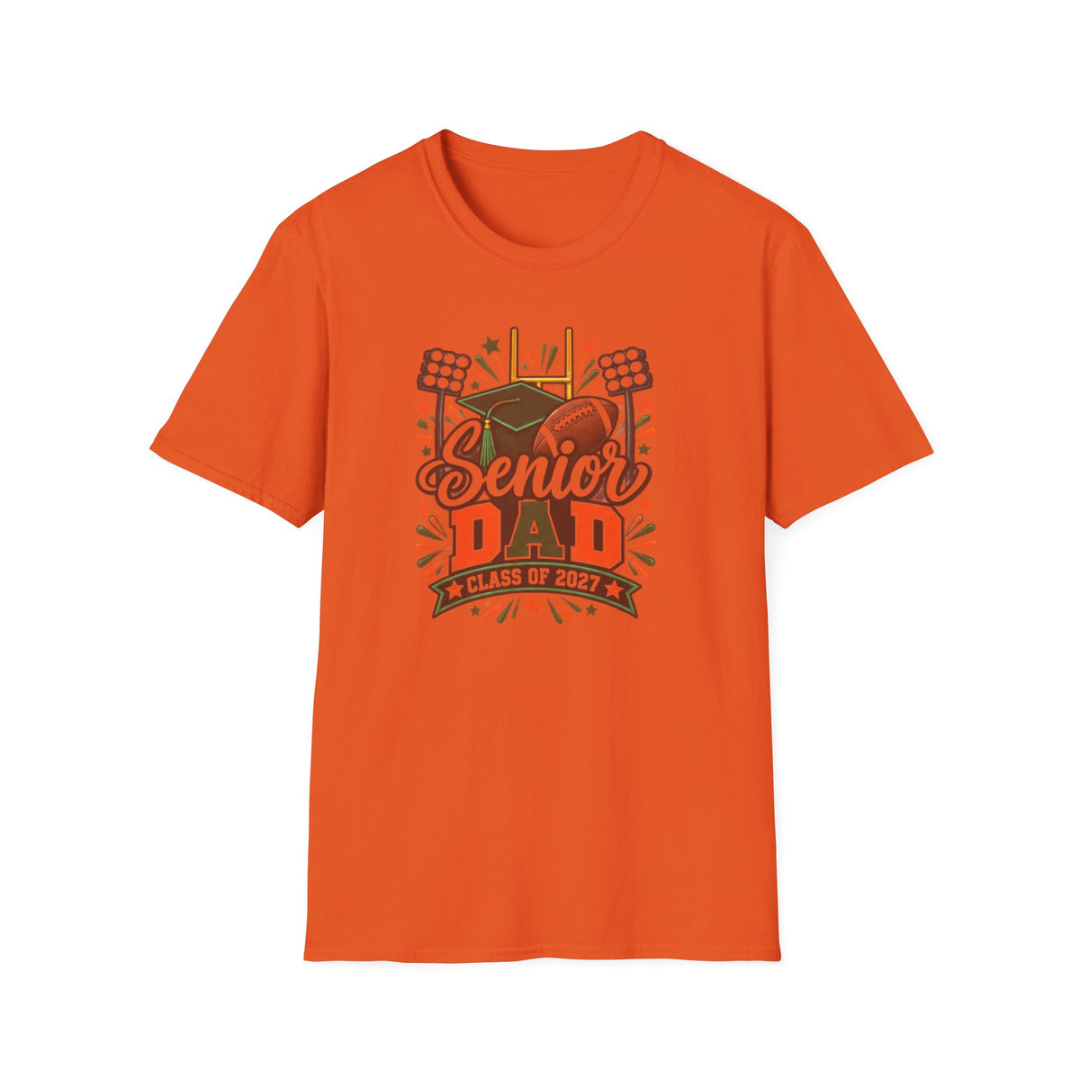 Senior Dad T-Shirt — Class of 2027 Football & Graduation Celebration Tee