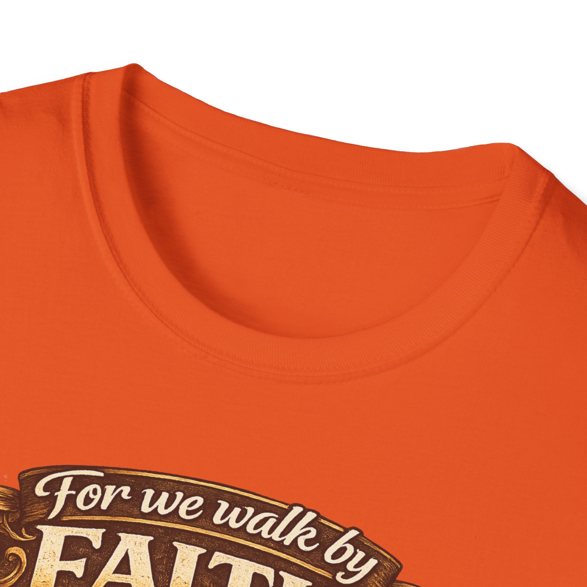 For We Walk By Faith Not By Sight Christian Tee