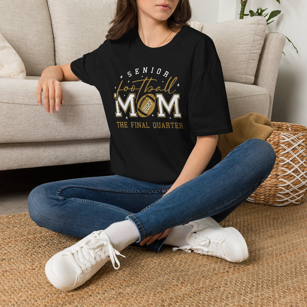 Senior Football Mom 2027 T-Shirt – The Final Quarter