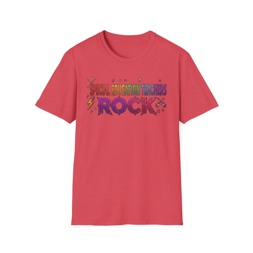 Special Education Teachers Rock T-Shirt — Colorful Teacher Appreciation Tee