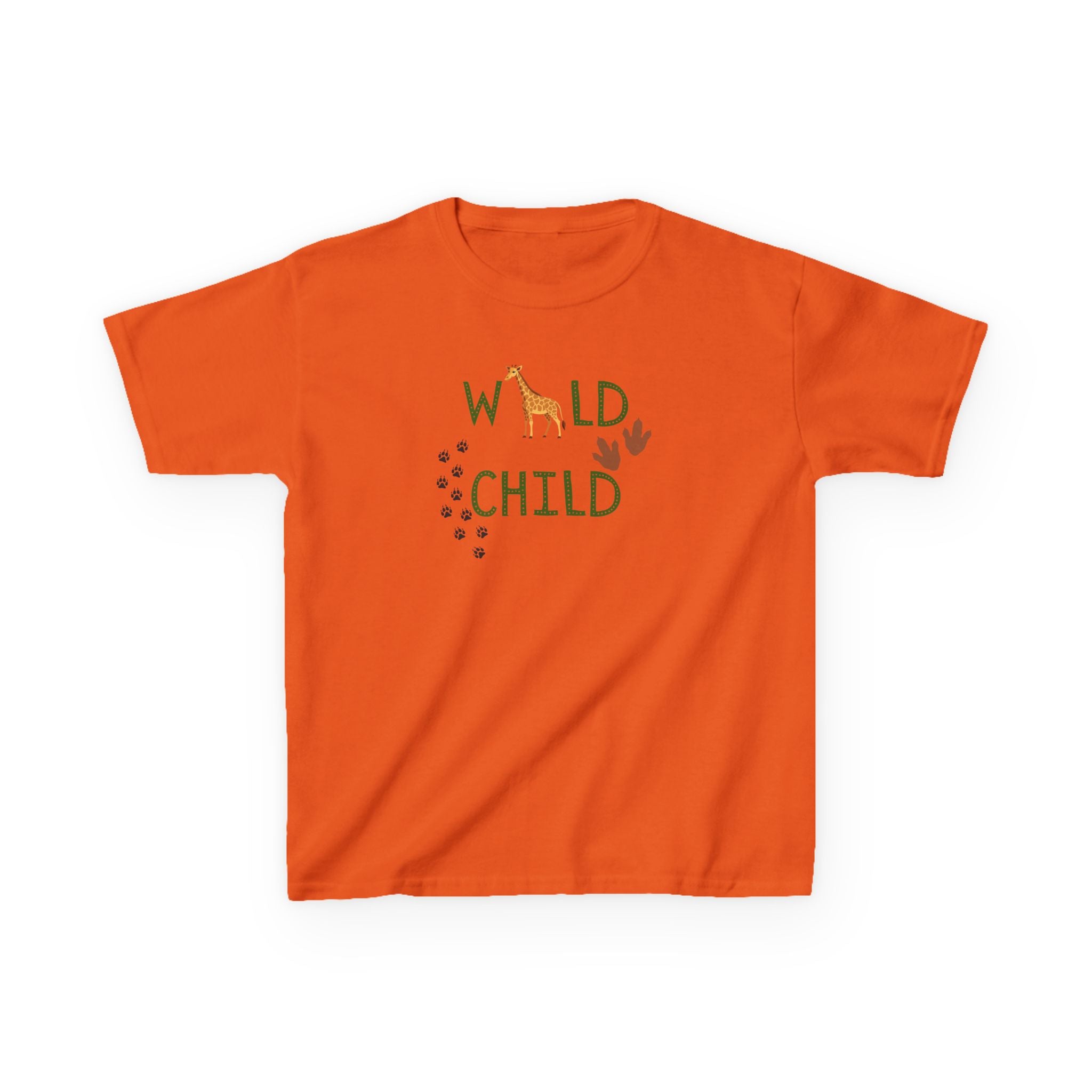 Kids Tee - "Wild Child" Safari Giraffe Graphic
