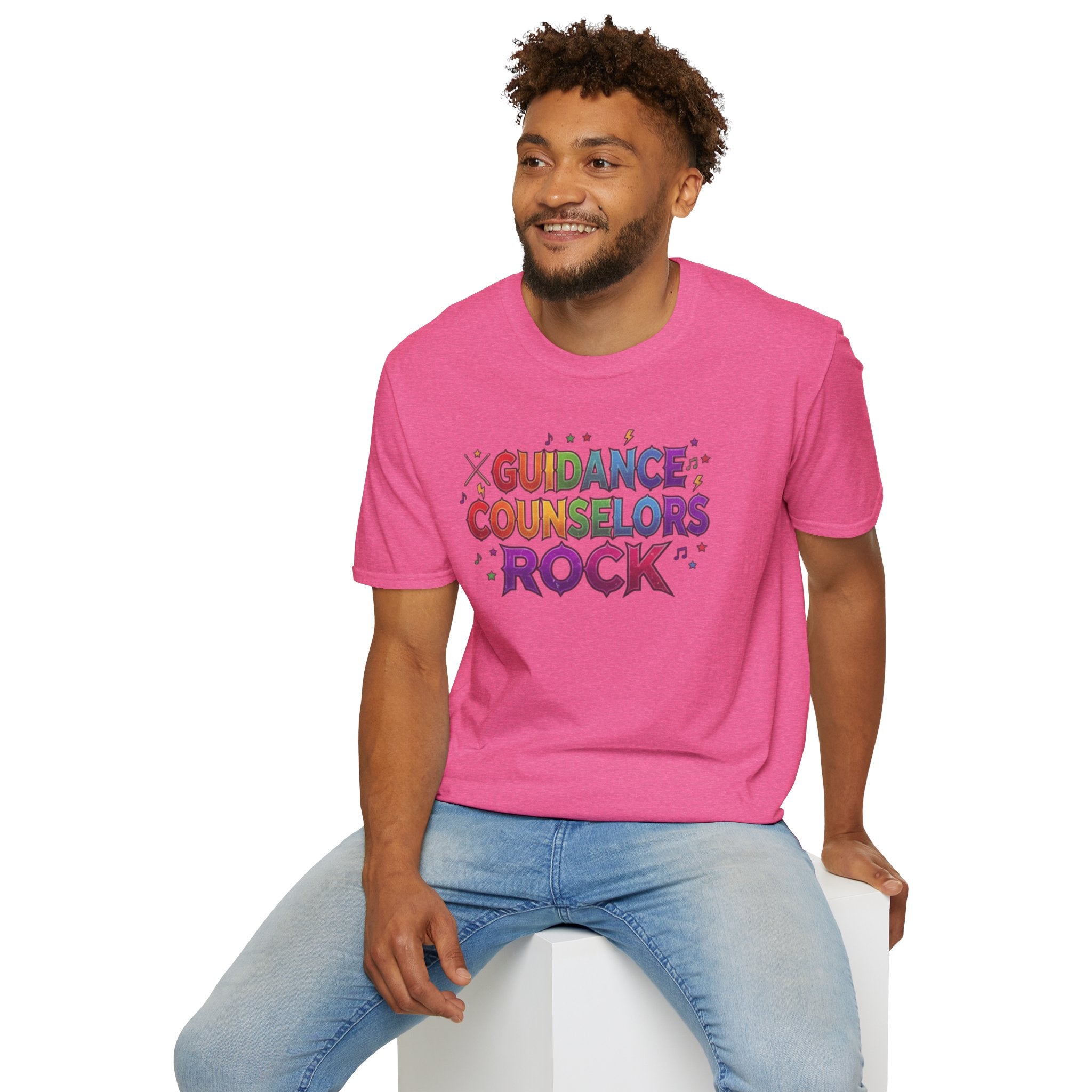 Guidance Counselors Rock T-Shirt — Colorful Retro School Counselor Appreciation Tee