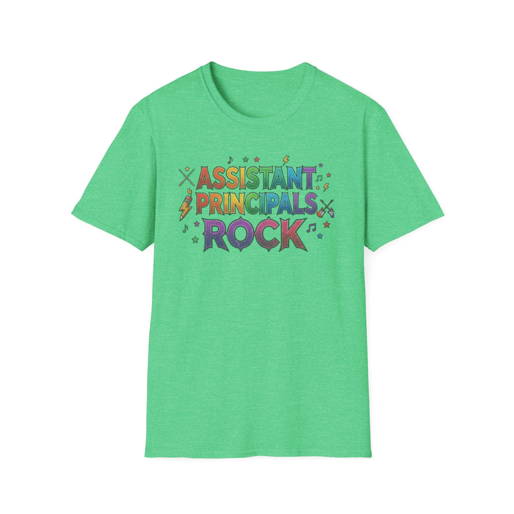 Assistant Principals Rock T-Shirt — Colorful Retro School Leader Appreciation Tee
