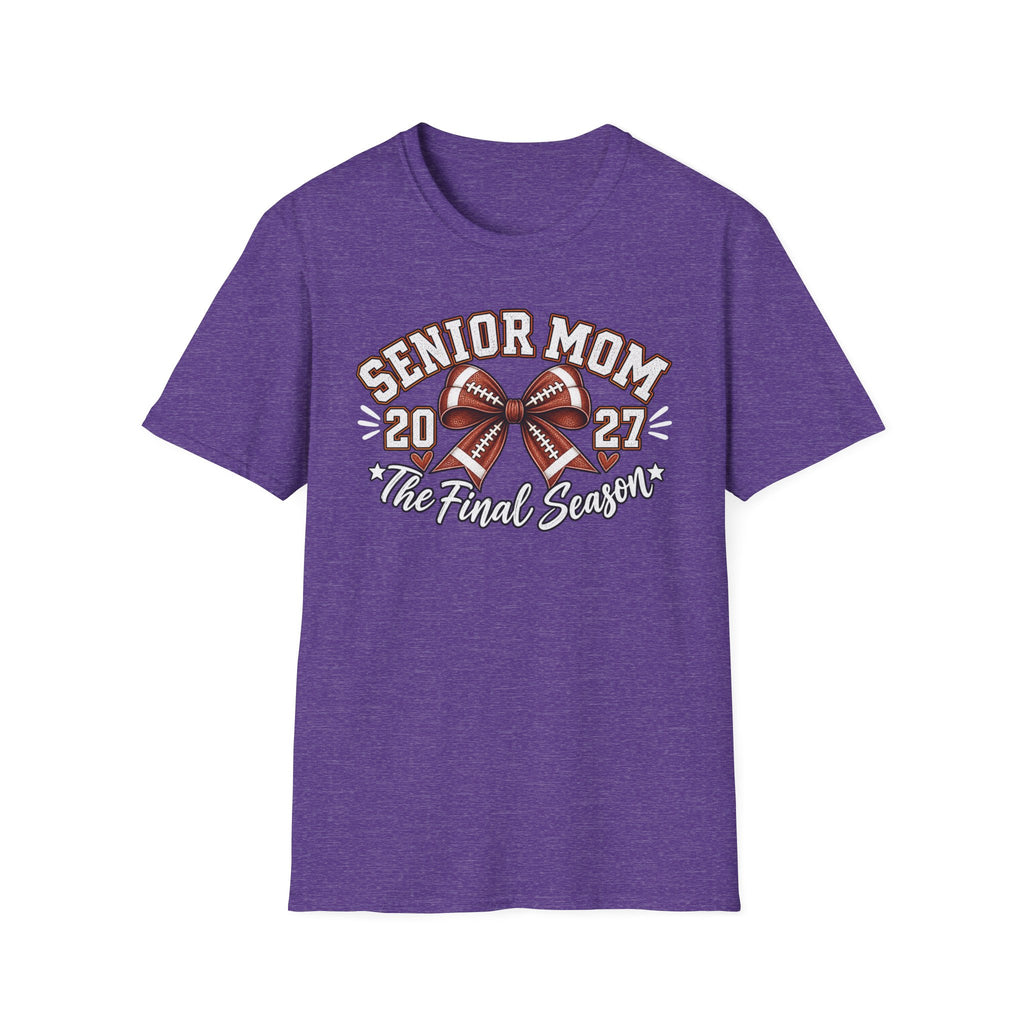 Senior Mom 2027 Football Tee – The Final Season