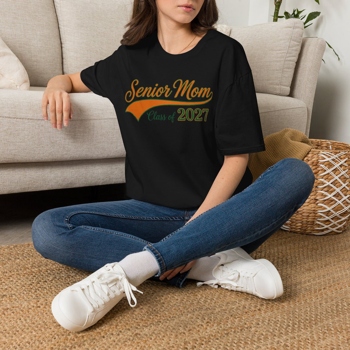 Senior Mom T-Shirt — Class of 2027 Graduation Gift