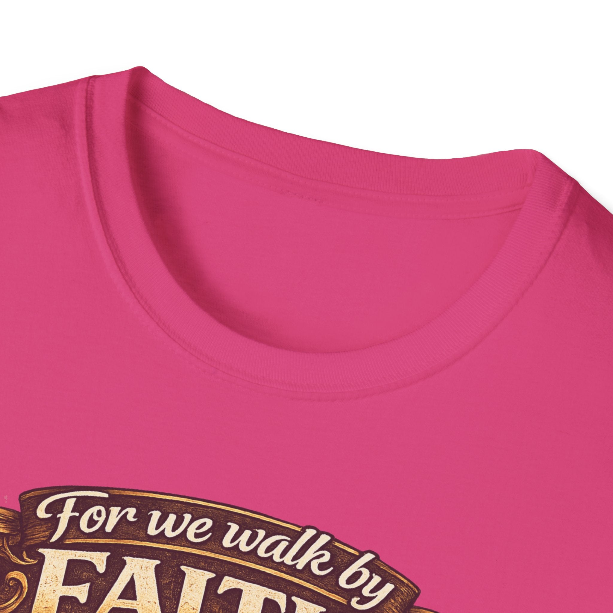 For We Walk By Faith Not By Sight Christian Tee