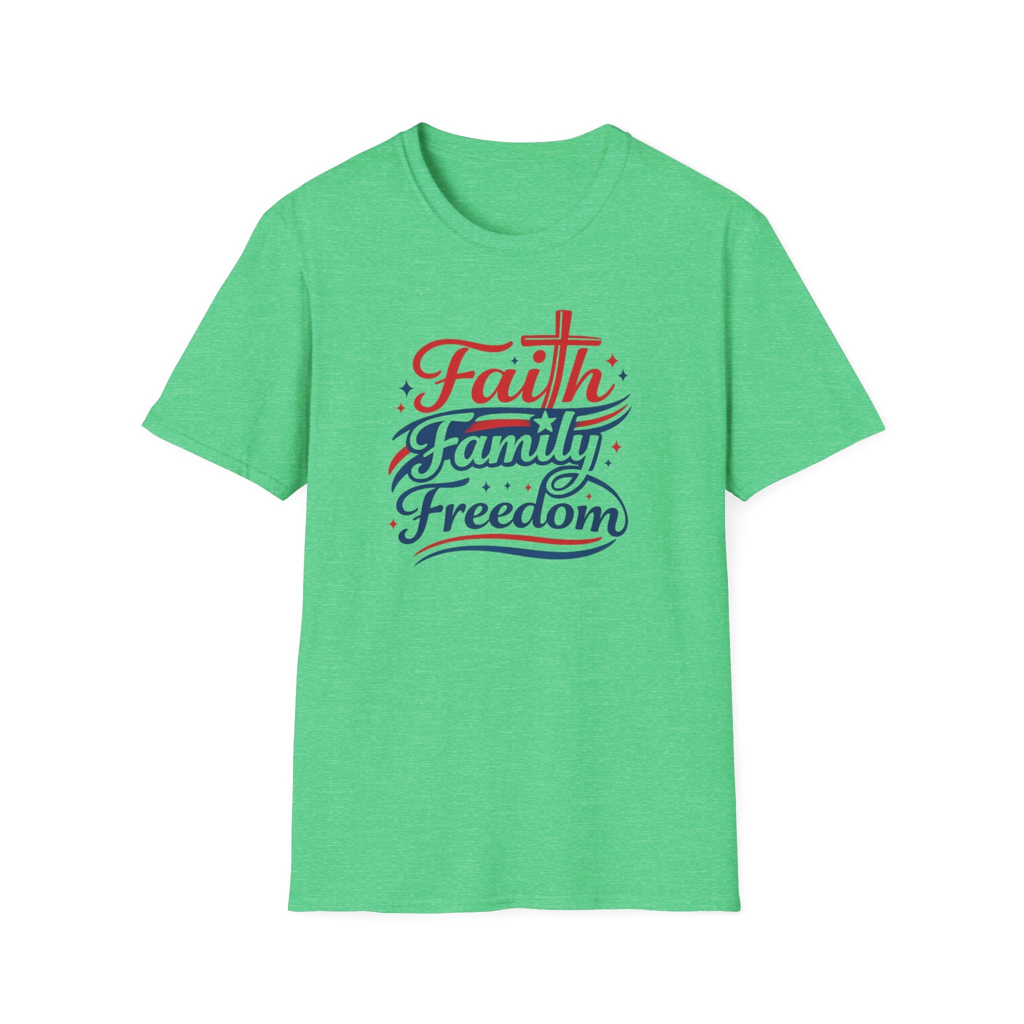 Faith Family Freedom T-Shirt — Patriotic Christian Tee
