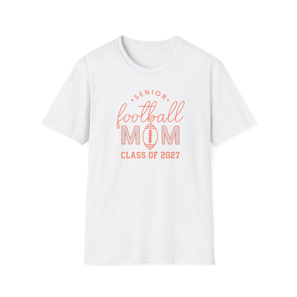 Senior Football Mom T‑Shirt — Class of 2027 Football Mom Tee
