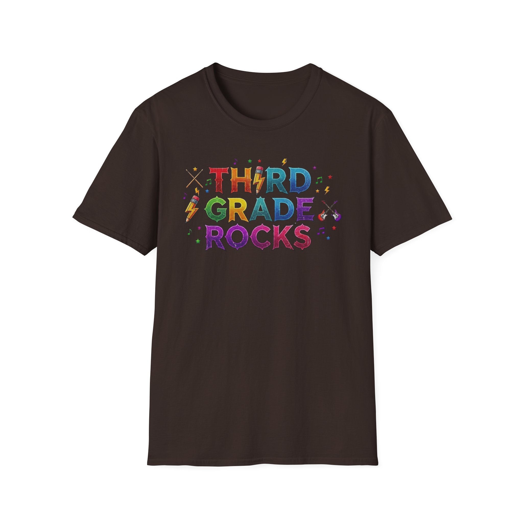 Third Grade Rocks T-Shirt — Colorful School Teacher & Student Tee