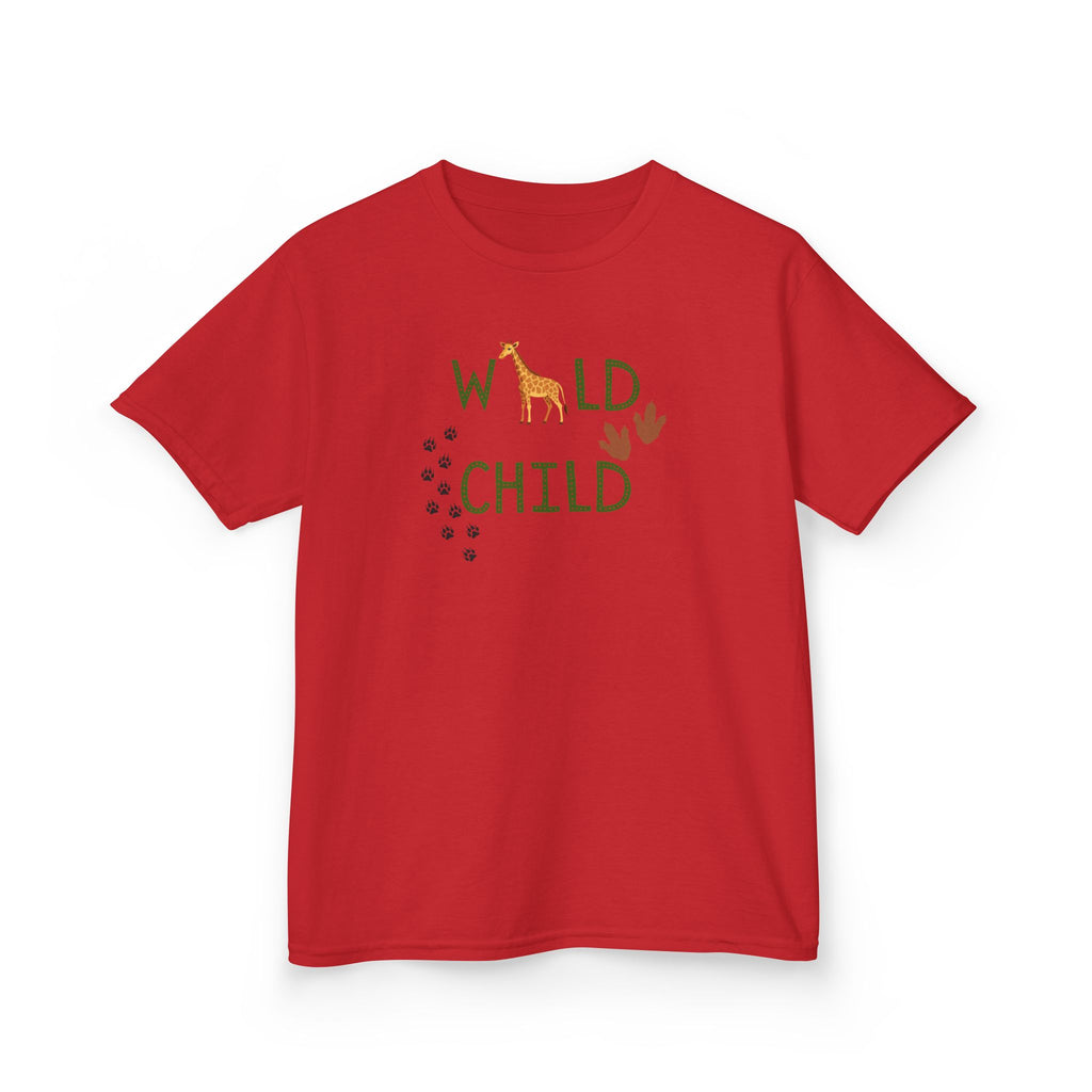Kids Tee - "Wild Child" Safari Giraffe Graphic