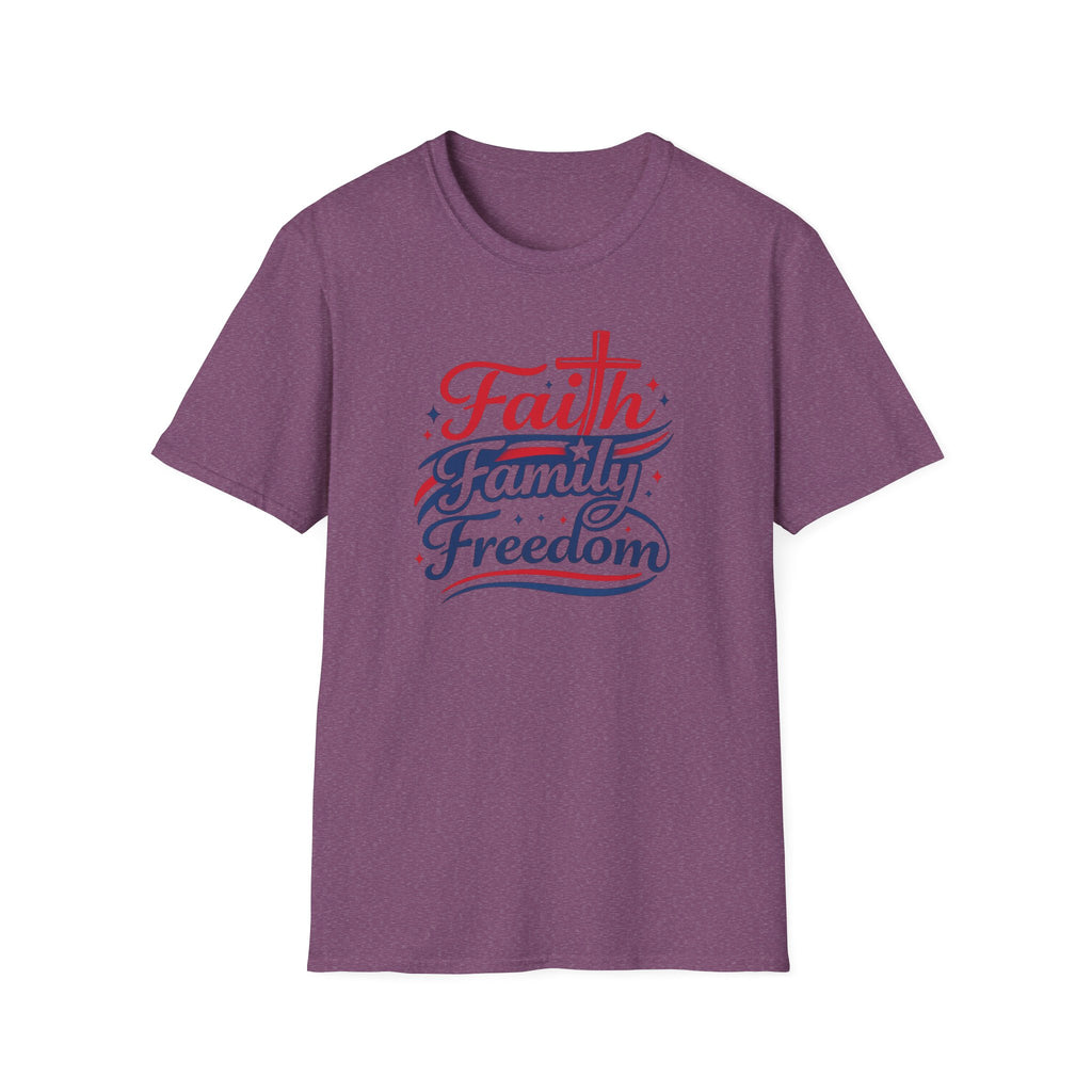 Faith Family Freedom T-Shirt — Patriotic Christian Tee