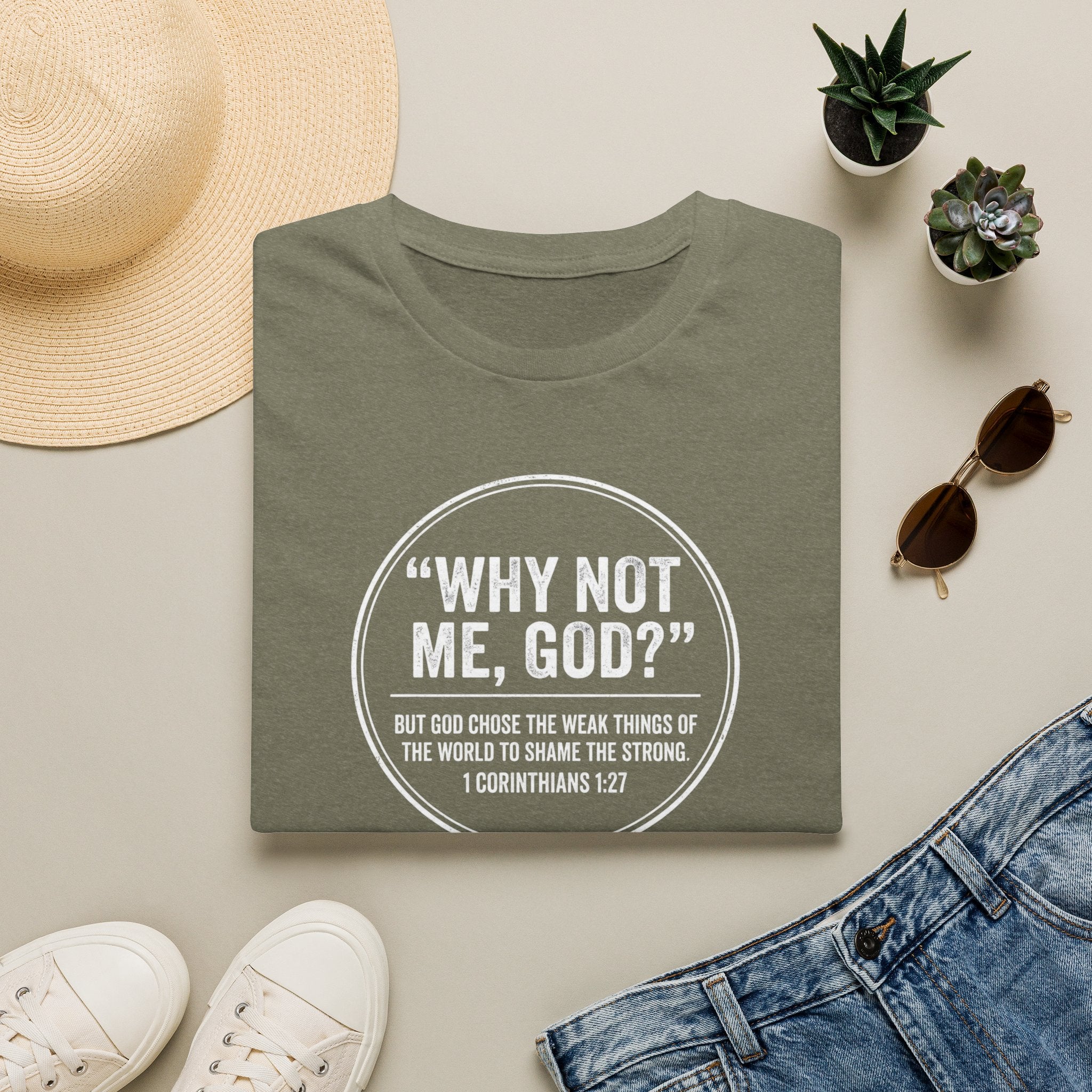 "Why Not Me, God?"  Tee