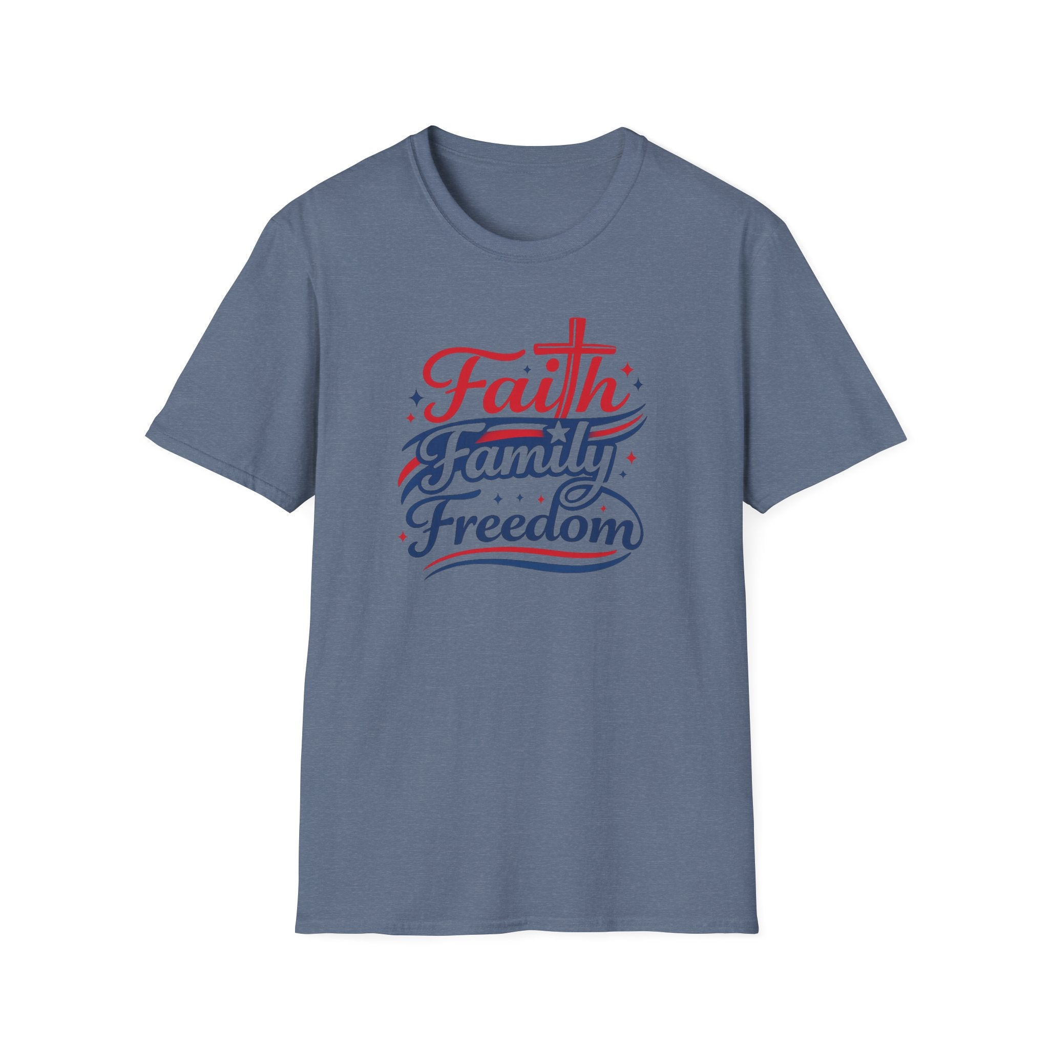 Faith Family Freedom T-Shirt — Patriotic Christian Tee