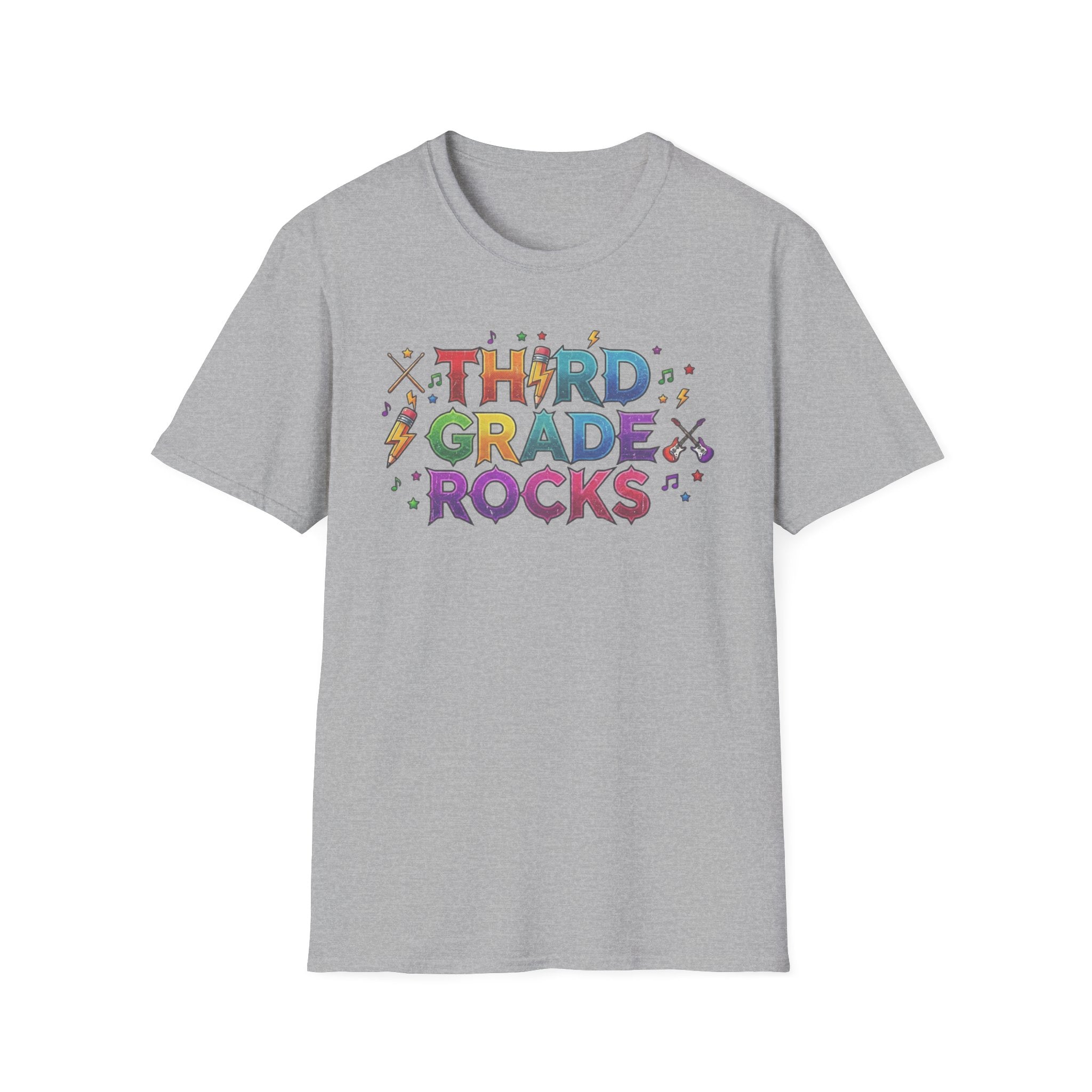 Third Grade Rocks T-Shirt — Colorful School Teacher & Student Tee