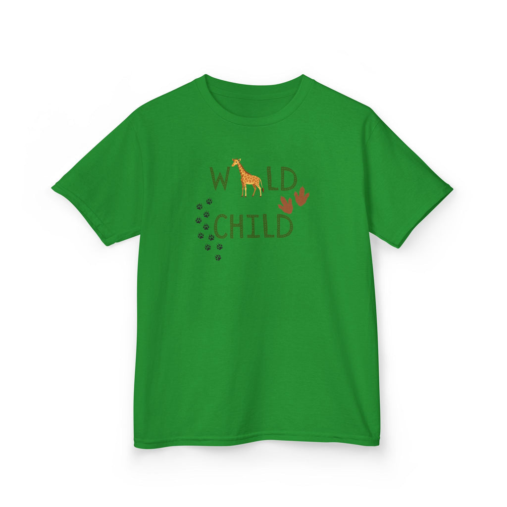 Kids Tee - "Wild Child" Safari Giraffe Graphic
