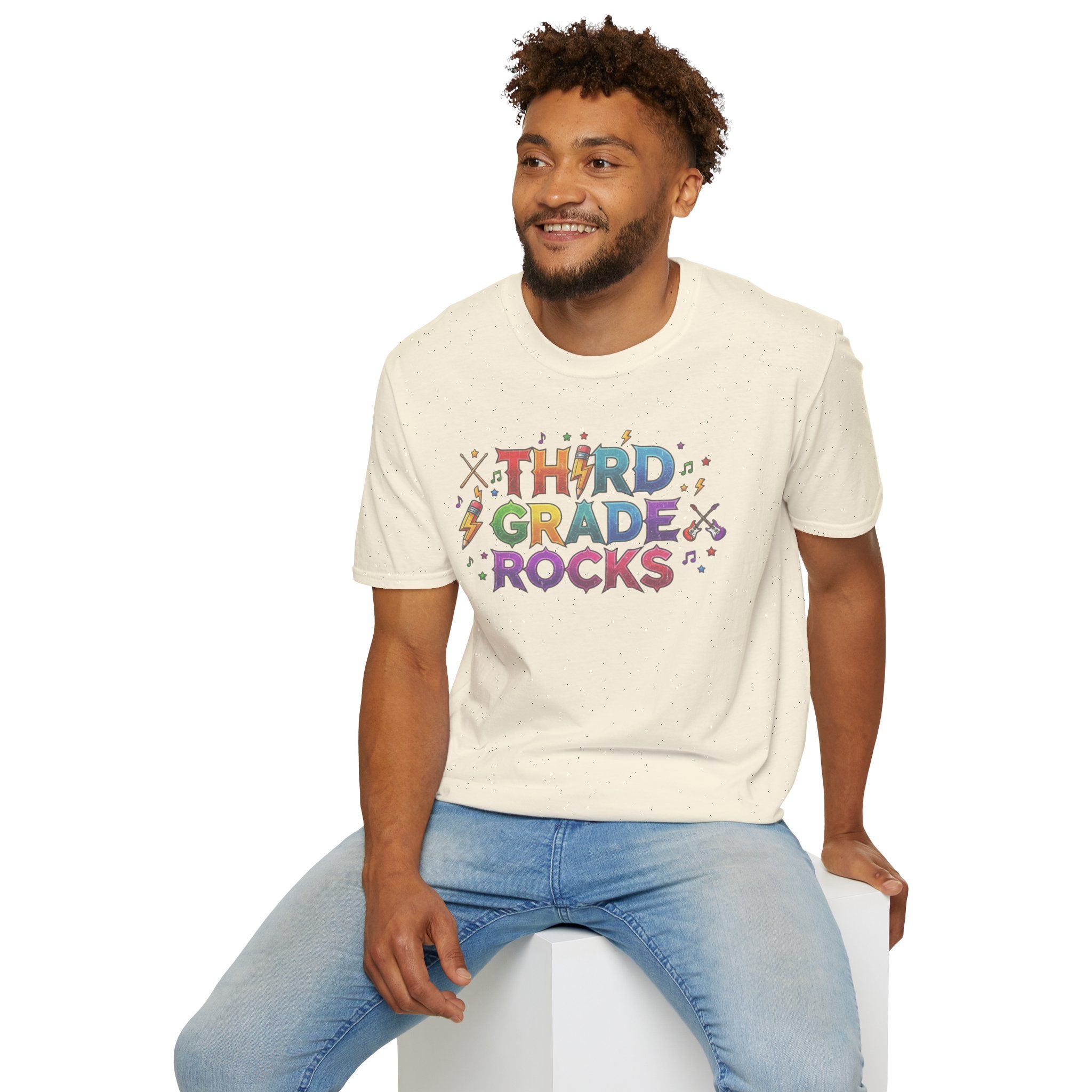 Third Grade Rocks T-Shirt — Colorful School Teacher & Student Tee