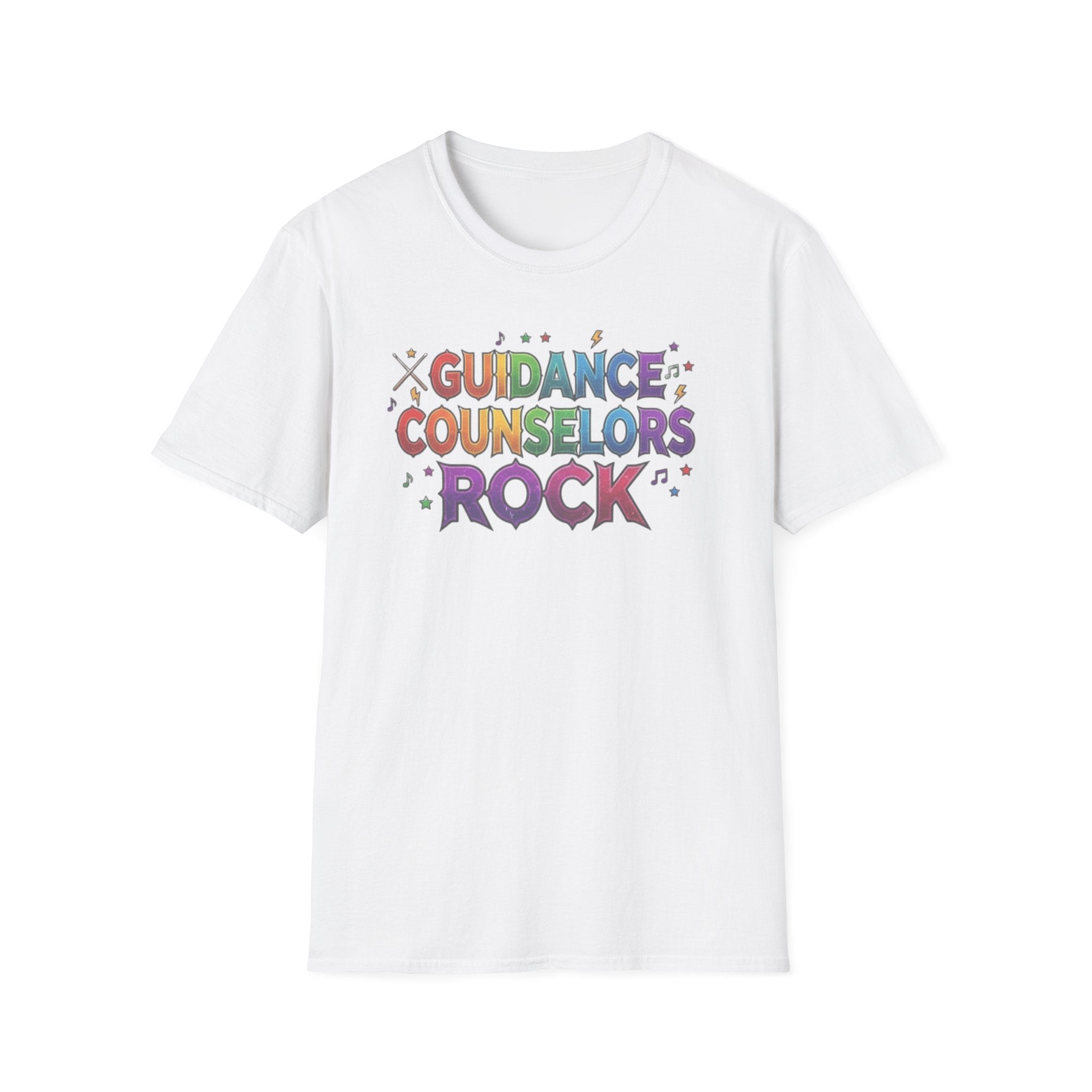 Guidance Counselors Rock T-Shirt — Colorful Retro School Counselor Appreciation Tee