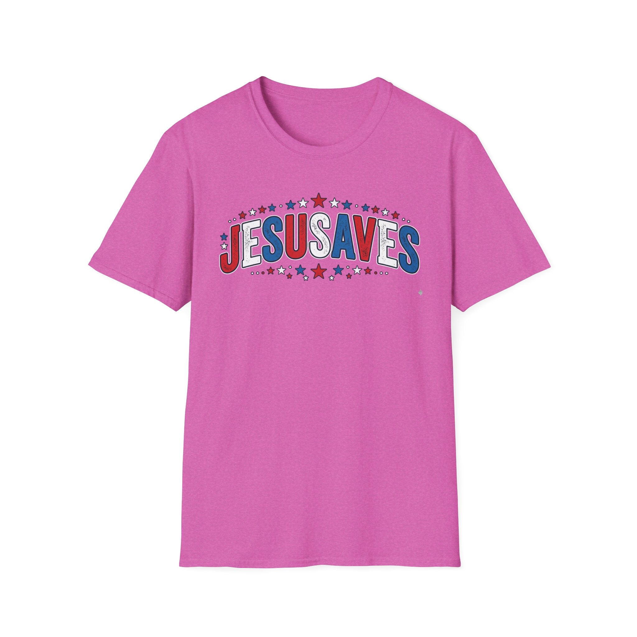Jesus Saves T-Shirt — Patriotic Christian Faith Tee