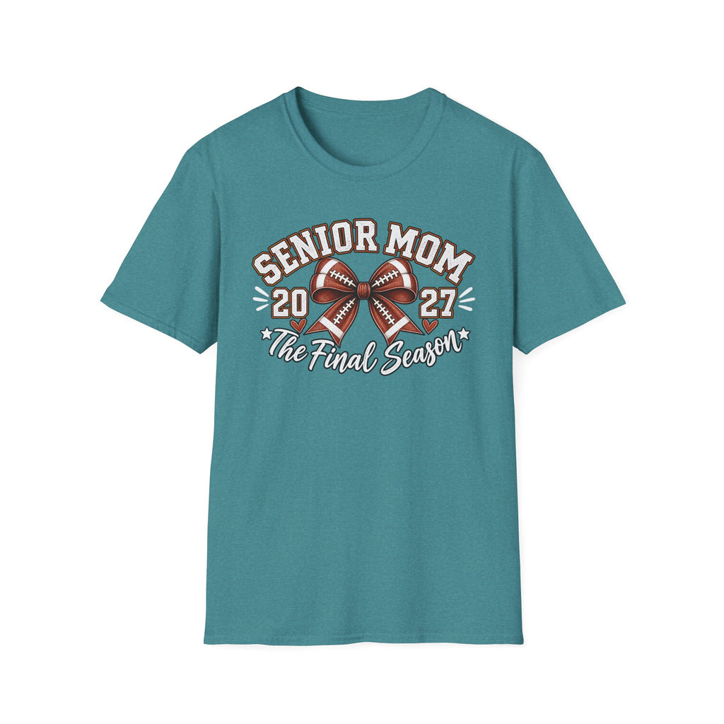 Senior Mom 2027 Football Tee – The Final Season