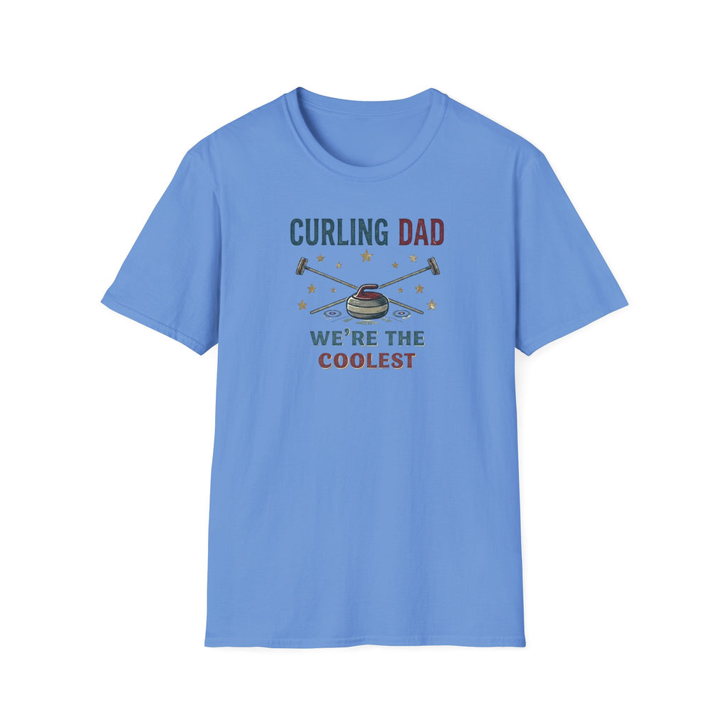 Curling Dad T-Shirt — "We're the Coolest" Retro Curling Family Tee