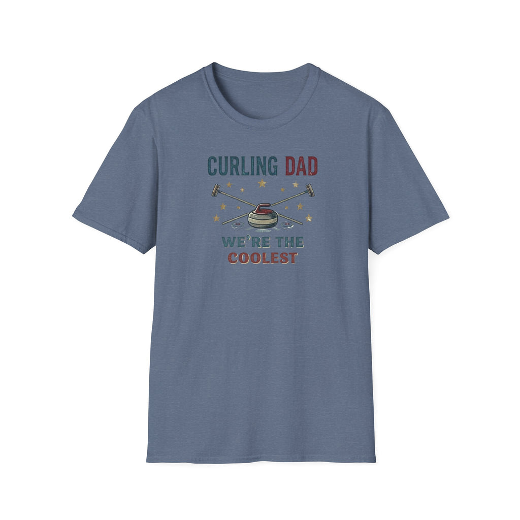 Curling Dad T-Shirt — "We're the Coolest" Retro Curling Family Tee