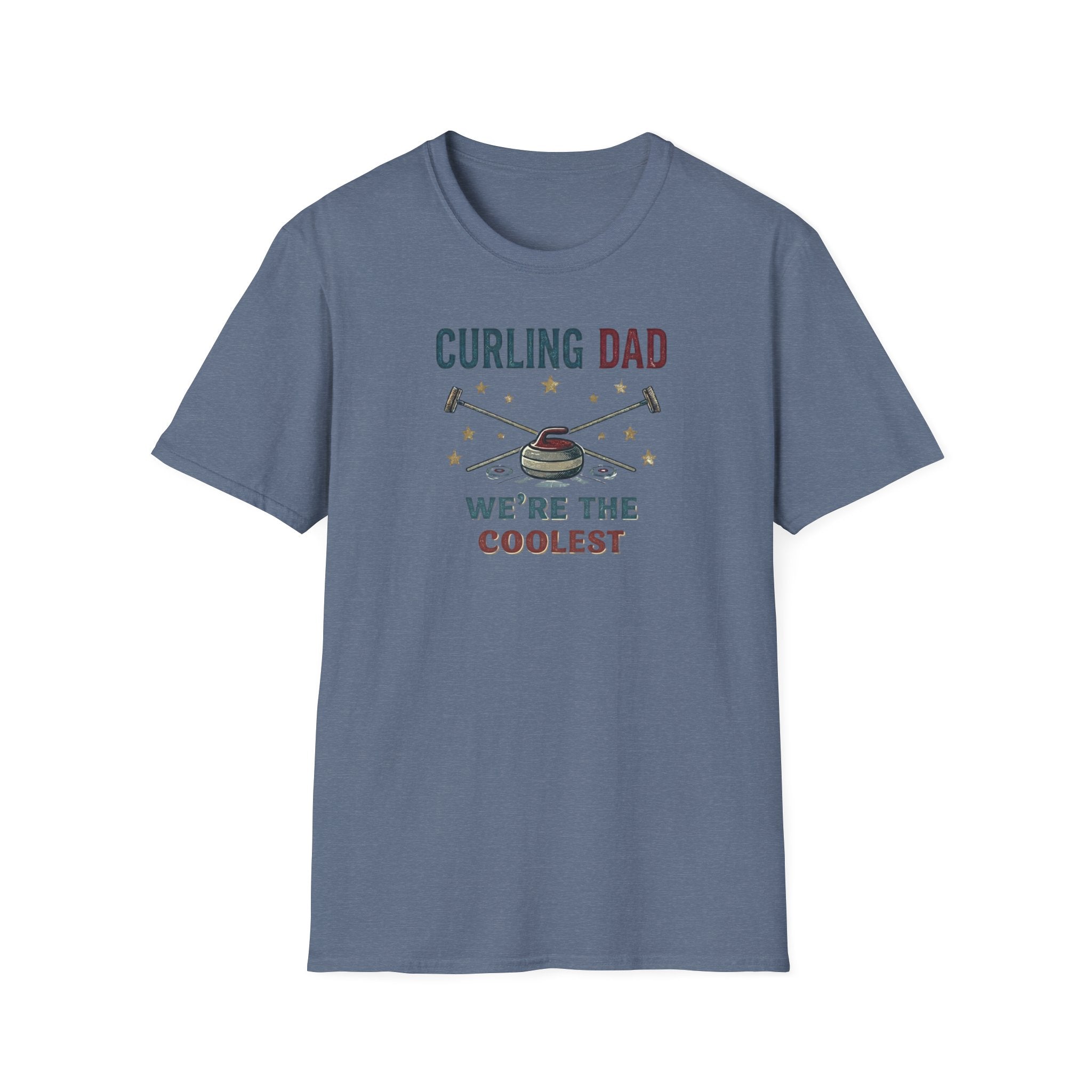 Curling Dad T-Shirt — "We're the Coolest" Retro Curling Family Tee
