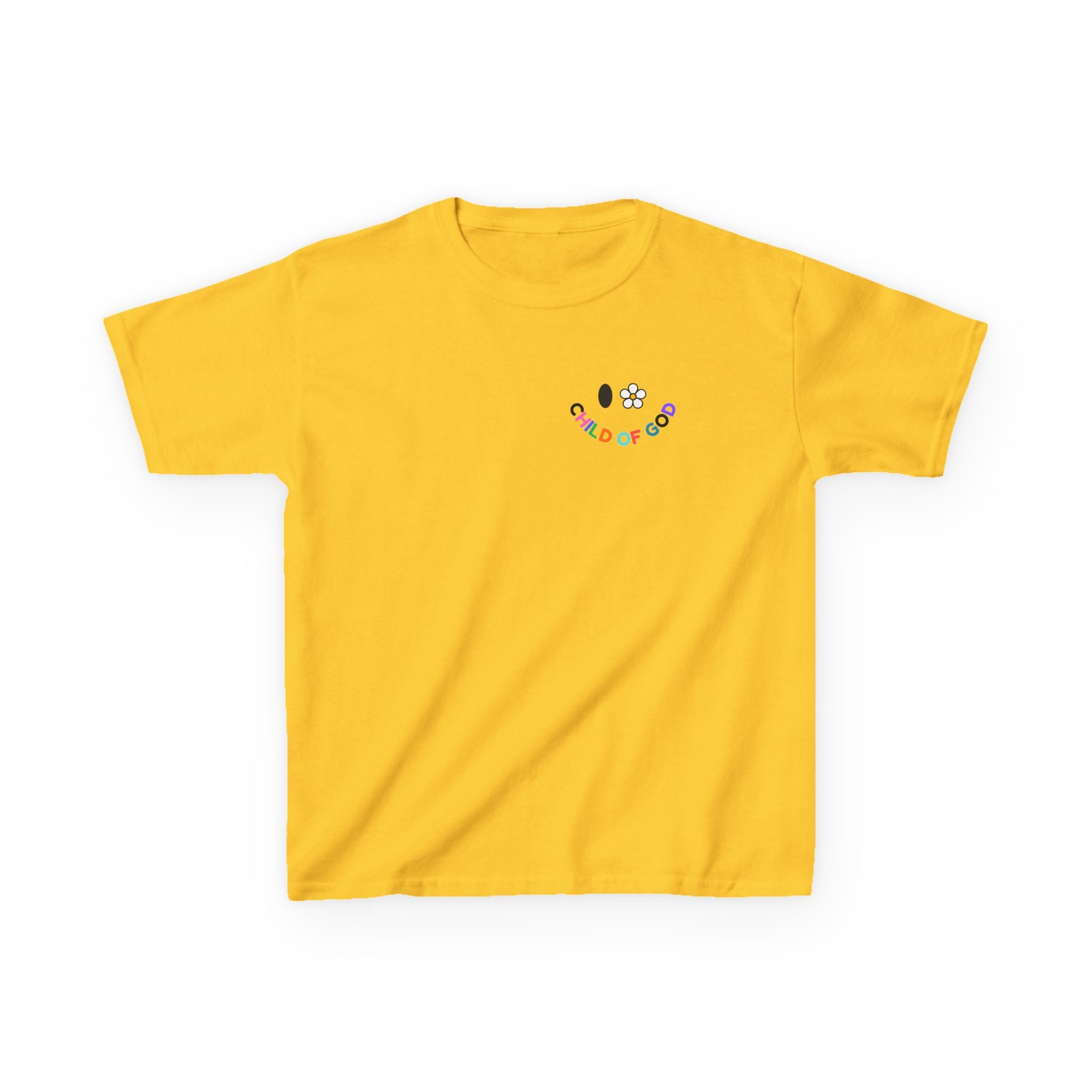 Child of God Kids Tee — Floral Daisy Christian T‑Shirt for Girls & Boys