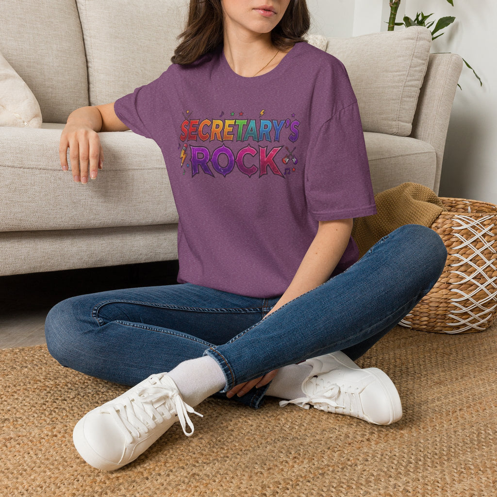 Secretary's Rock T-Shirt — Fun Colorful Office Appreciation Tee